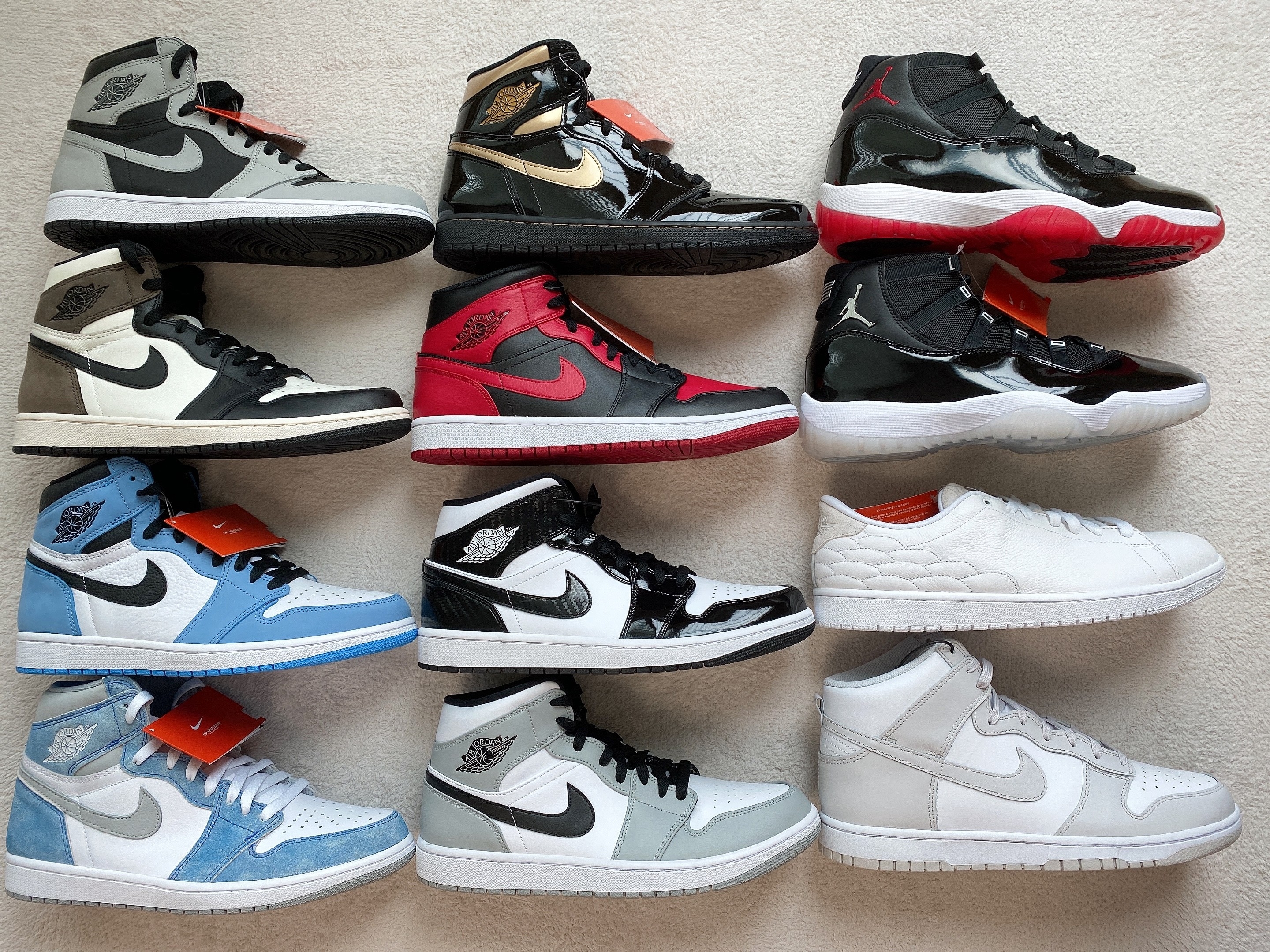 Jordan 1 Retro High OG Shadow 2.0, Jordan 1 Retro High OG University Blue 착용 스타일