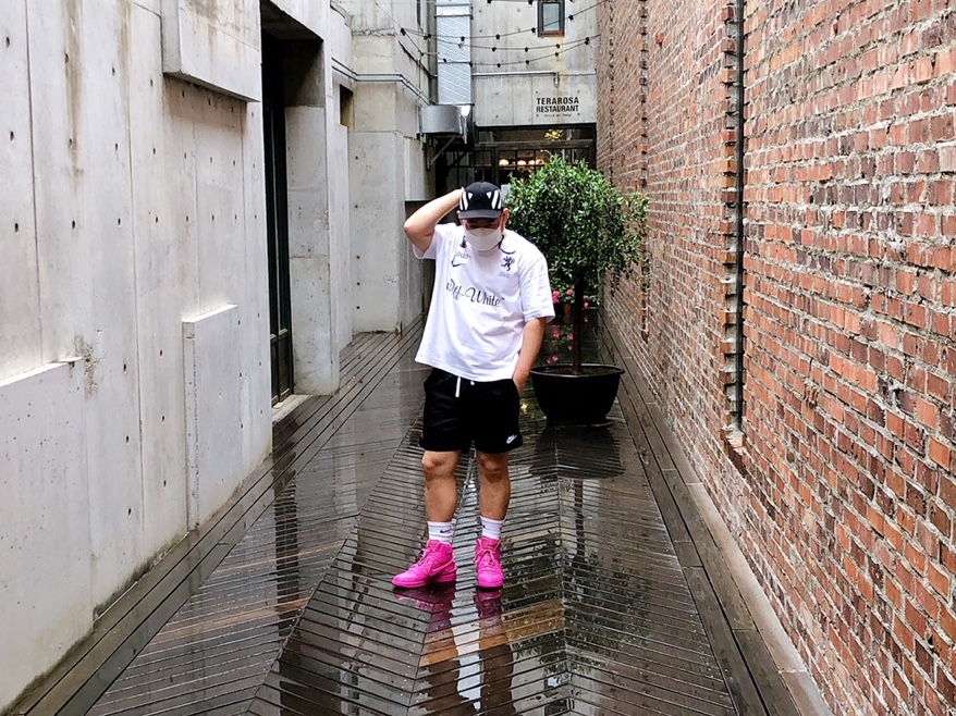 Nike x Ambush Dunk High Cosmic Fuchsia 착용 스타일