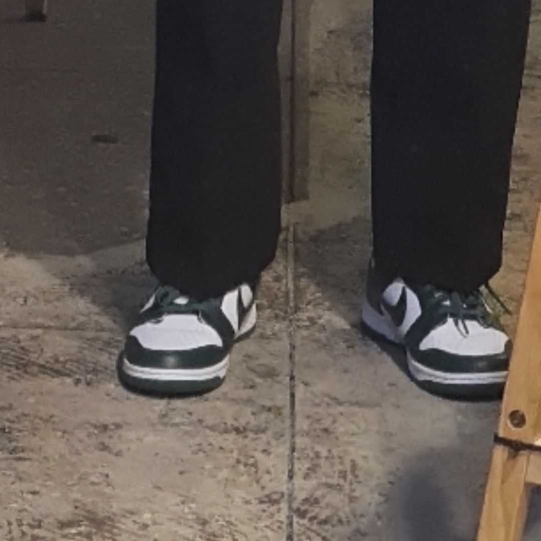 Nike Dunk Low Retro Varsity Green 착용 스타일