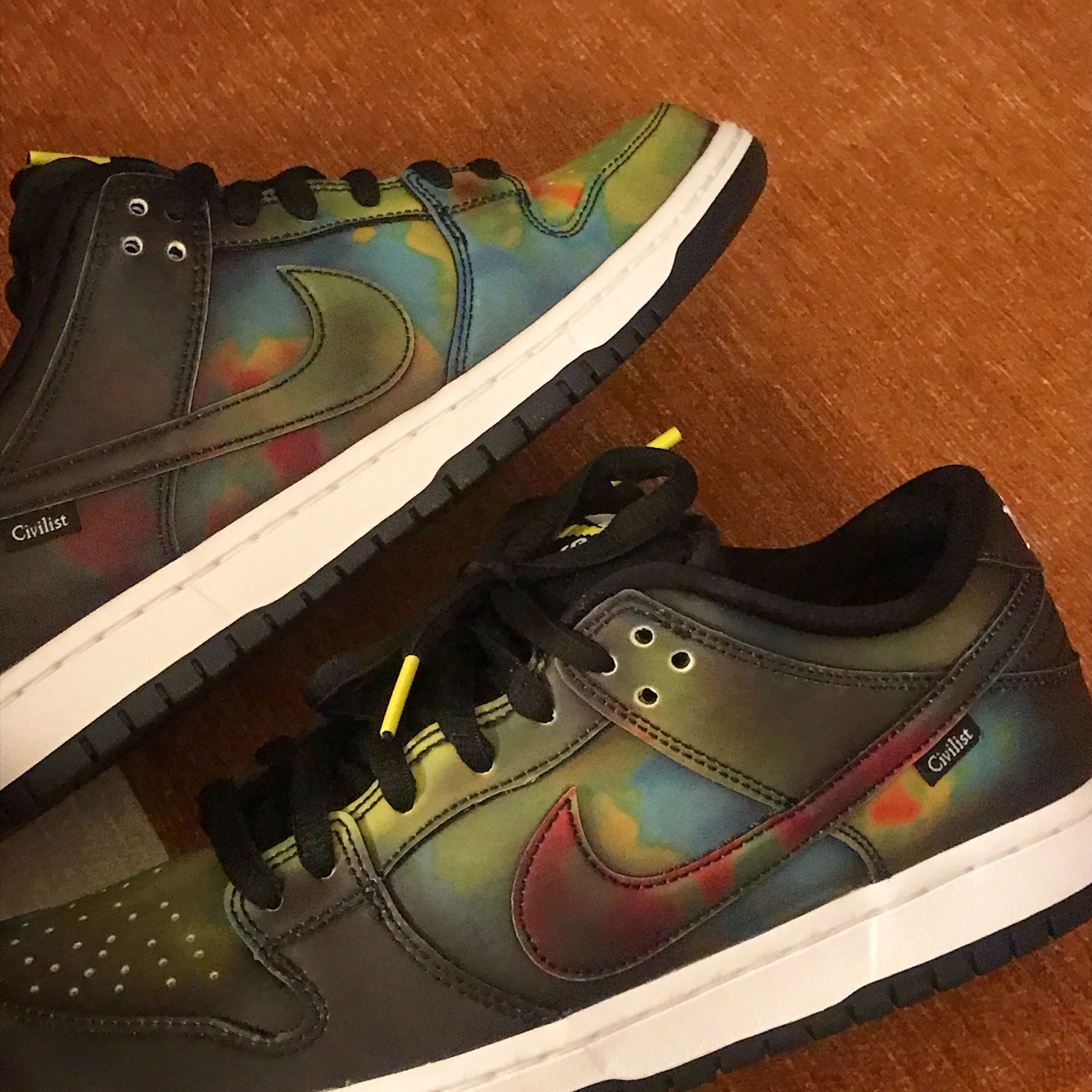 Nike x Civilist SB Dunk Low Pro Thermography, Nike x Stussy NRG BR LS Knit Top 착용 스타일 - 3