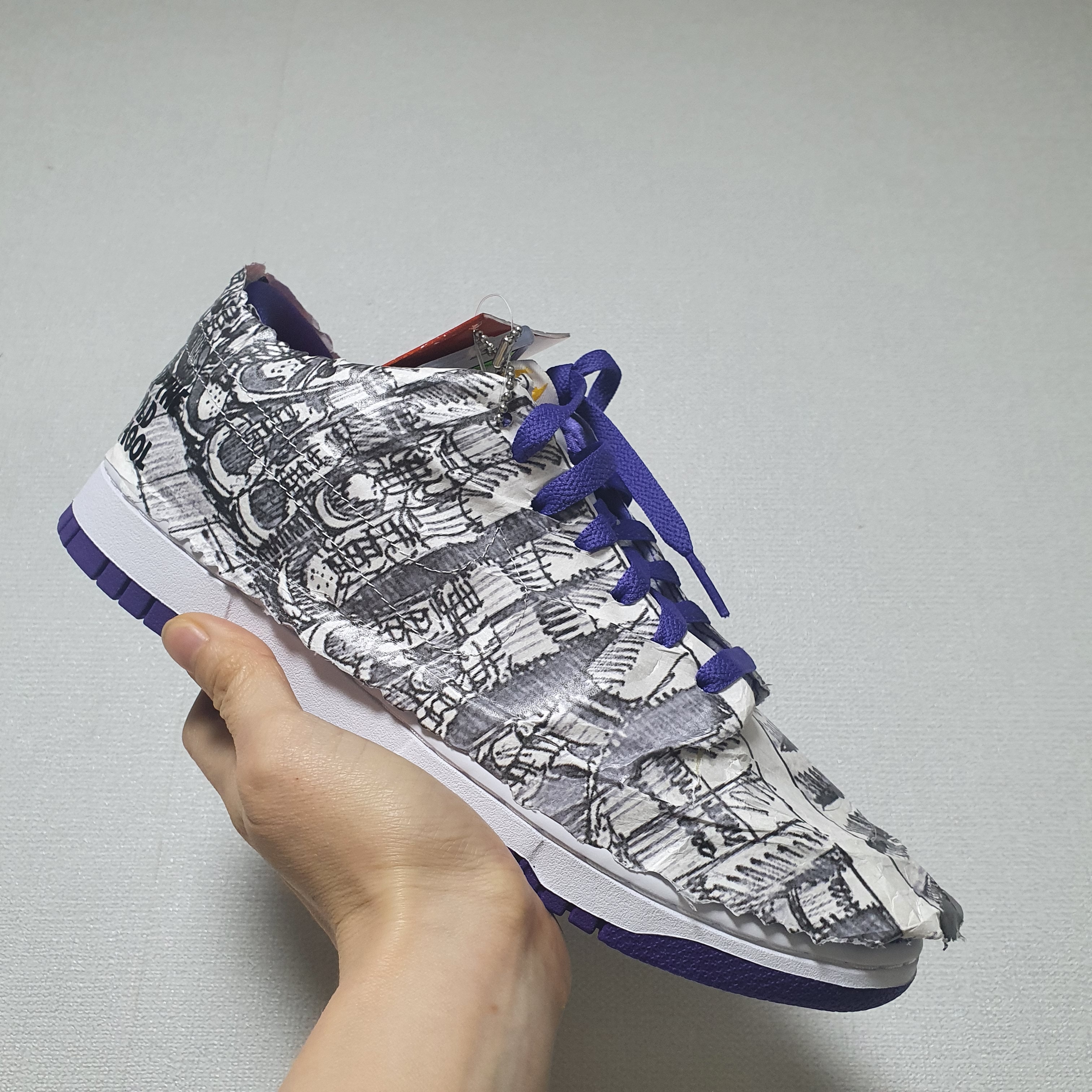 (W) Nike Dunk Low SE Flip 착용 스타일 - 4