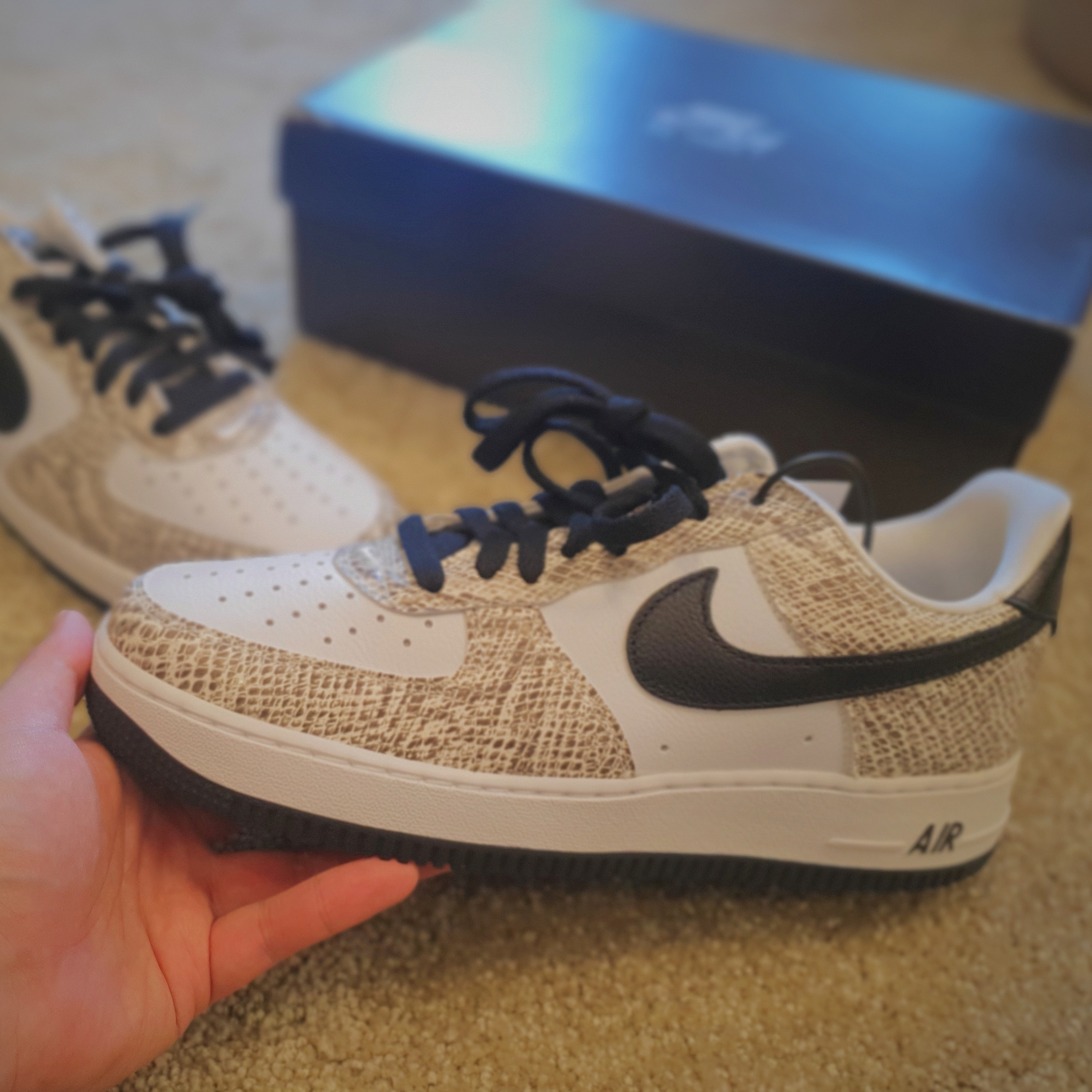 Nike Air Force 1 Low Retro Cocoa Snake 2018 착용 스타일