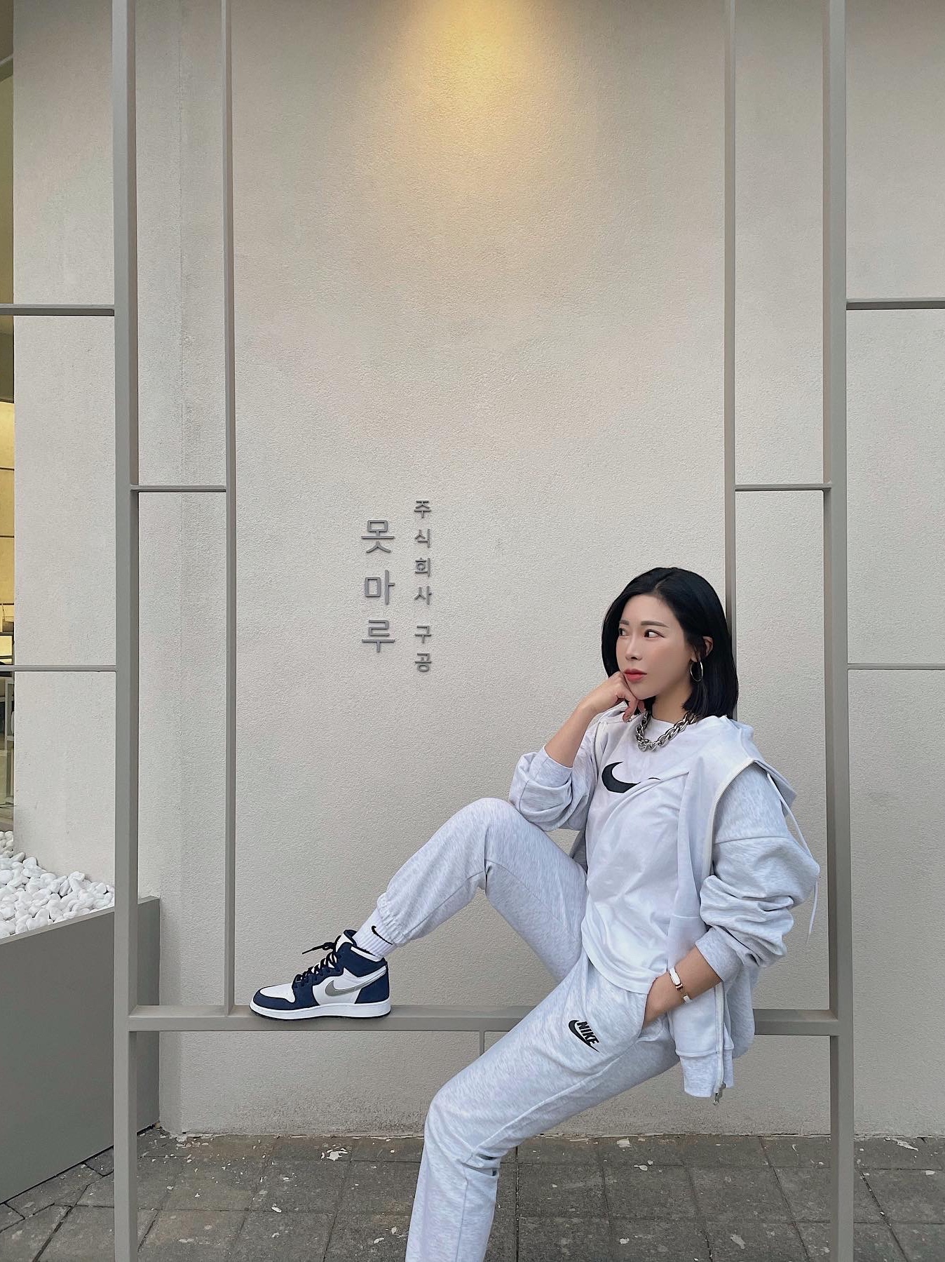 (GS) Jordan 1 Retro High OG CO.JP Midnight Navy, Jordan 1 Retro High OG CO.JP Midnight Navy 착용 스타일 - 4