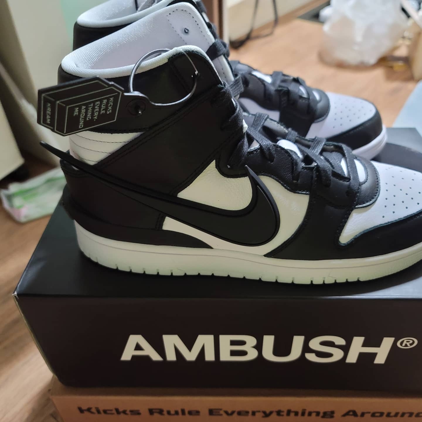 Nike x Ambush Dunk High Black 착용 스타일 - 2