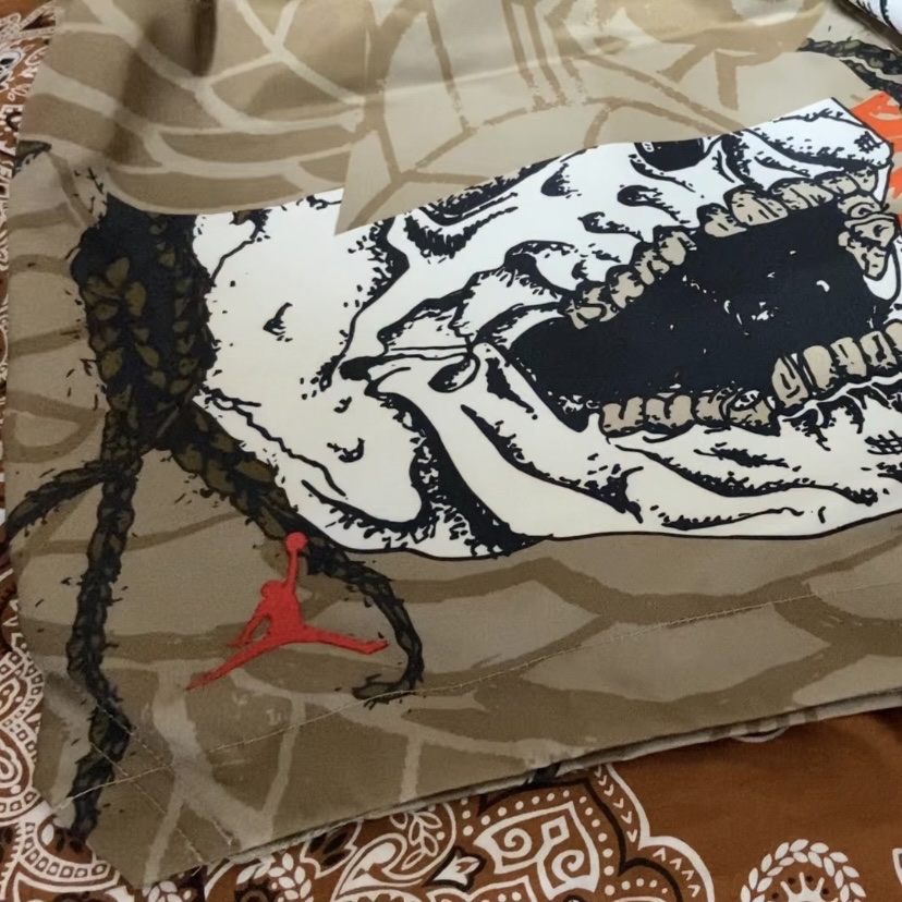Jordan x Travis Scott Pool Shorts - Asia 착용 스타일 - 2