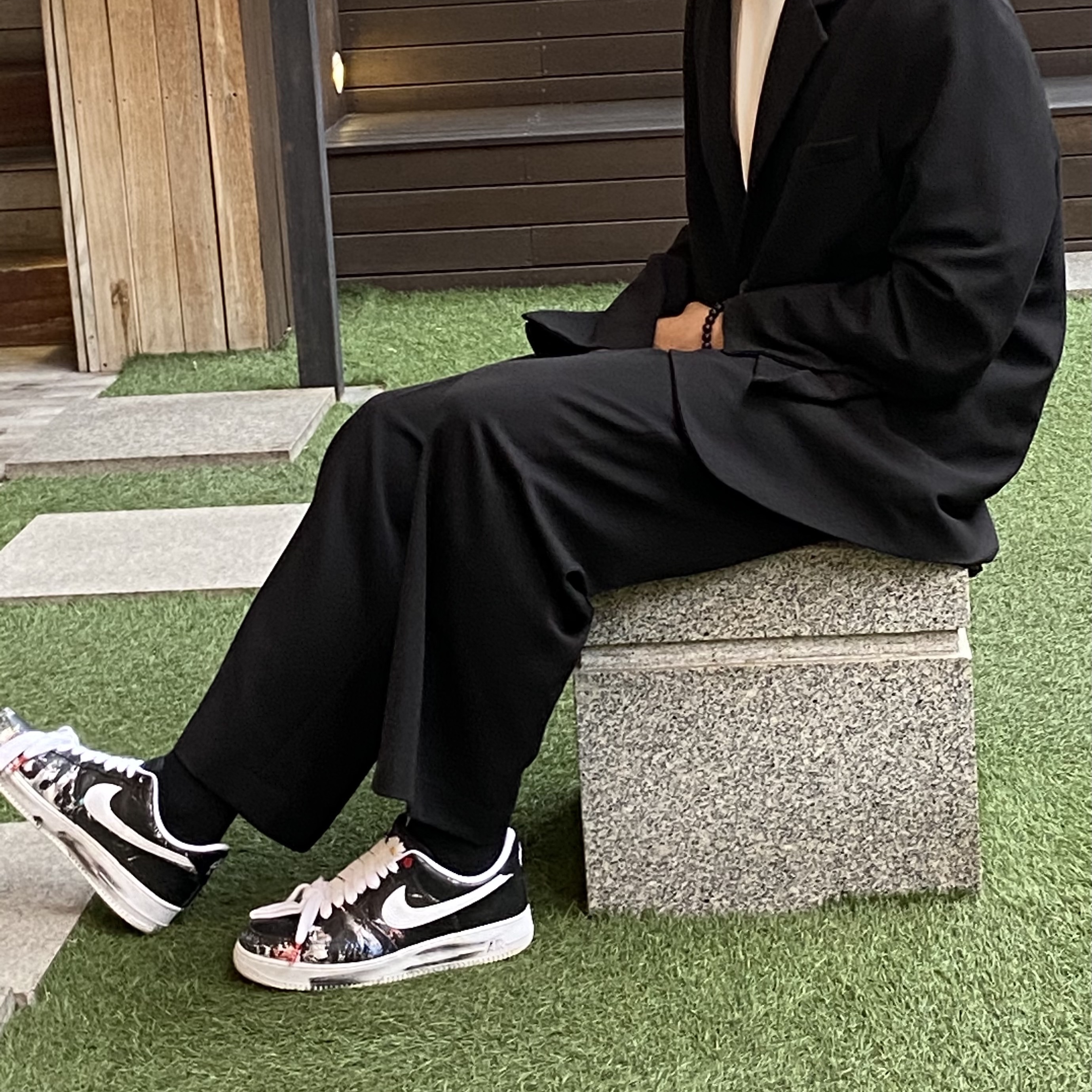 Nike x Peaceminusone Air Force 1 Low Para-Noise 착용 스타일 - 1