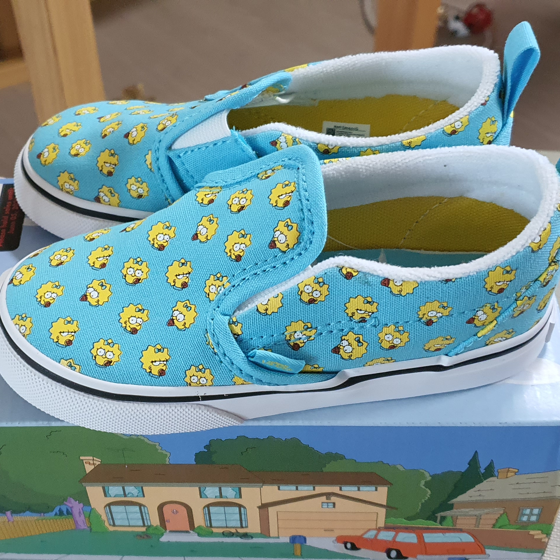 (TD) Vans x The Simpsons Slip-On Fish Blinky 착용 스타일 - 1