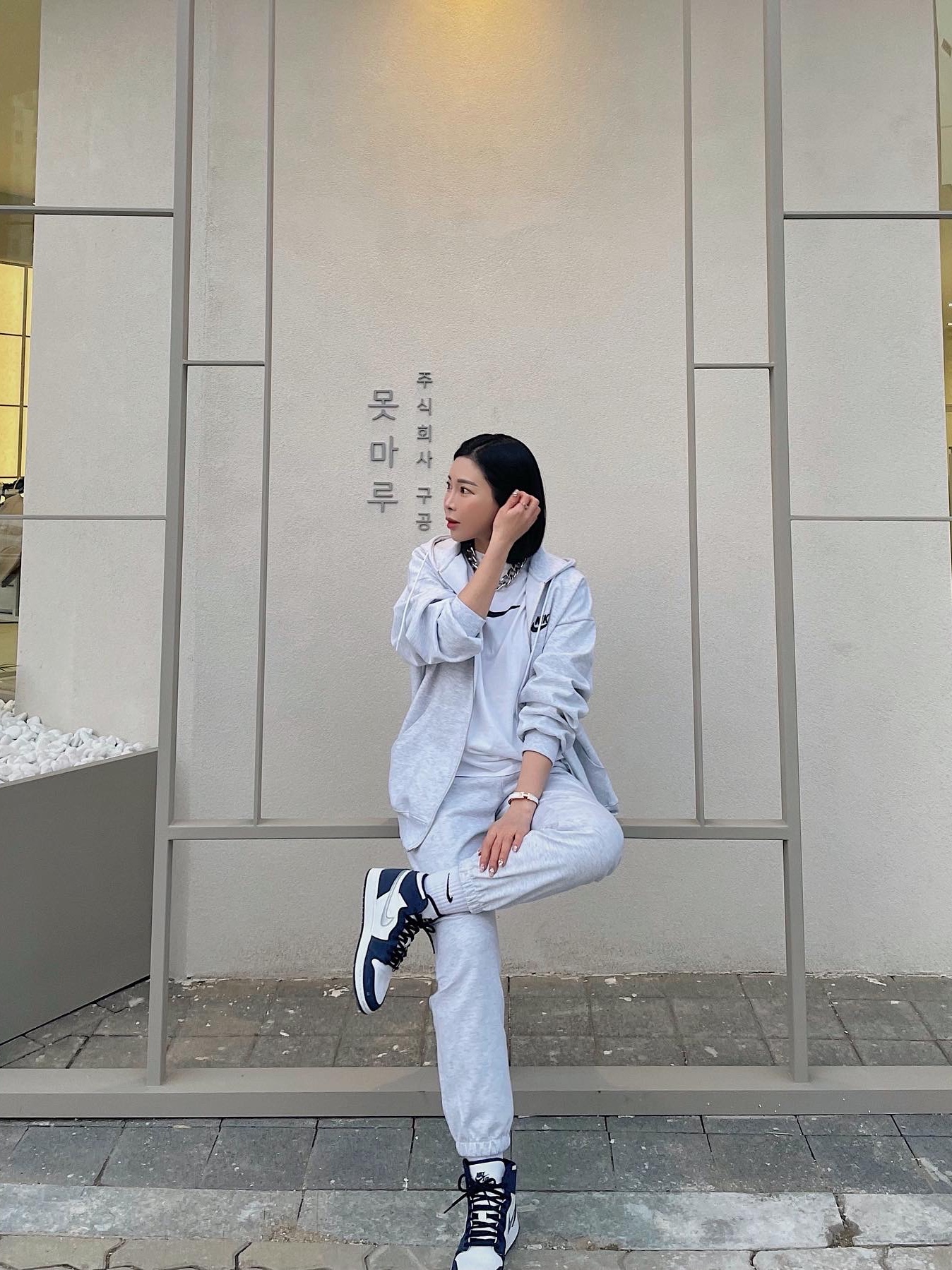 (GS) Jordan 1 Retro High OG CO.JP Midnight Navy, Jordan 1 Retro High OG CO.JP Midnight Navy 착용 스타일 - 5