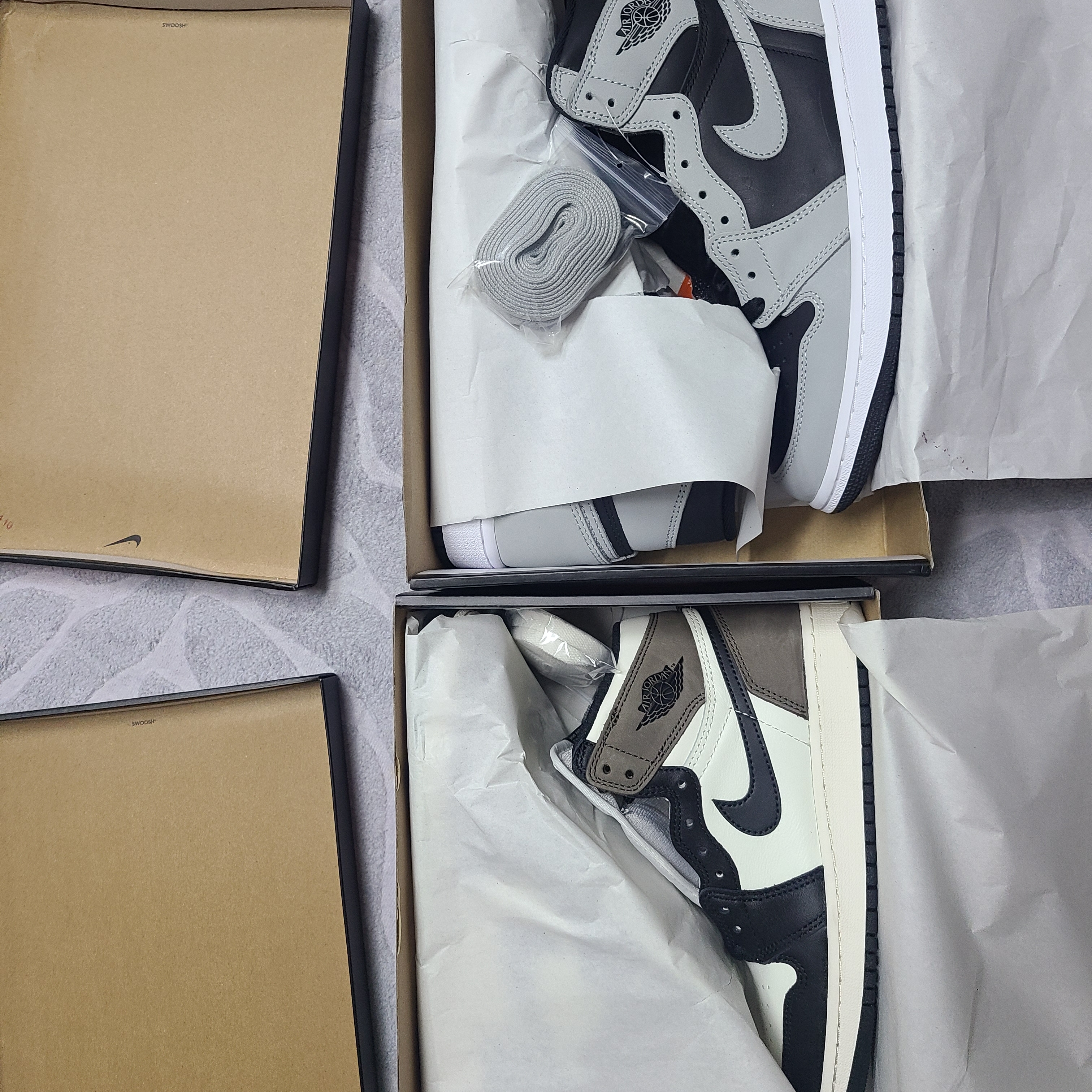 (GS) Jordan 1 Retro High OG Black Mocha, Jordan 1 Retro High OG Shadow 2.0 착용 스타일