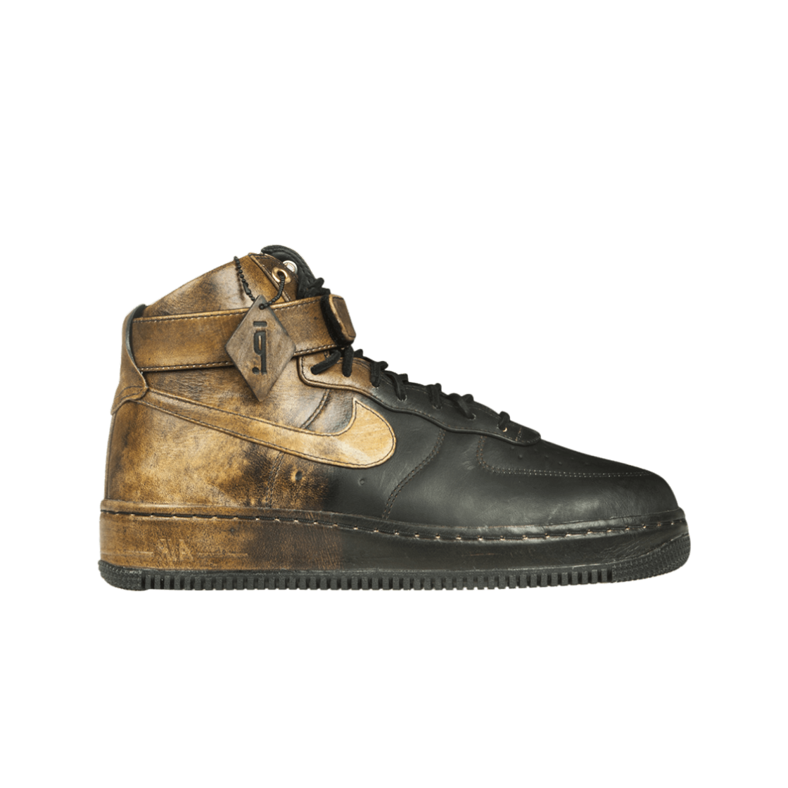 나이키 x 피갈레 에어포스 1 하이 블랙 골드(Nike x Pigalle Air Force 1 High Black Gold) - 1