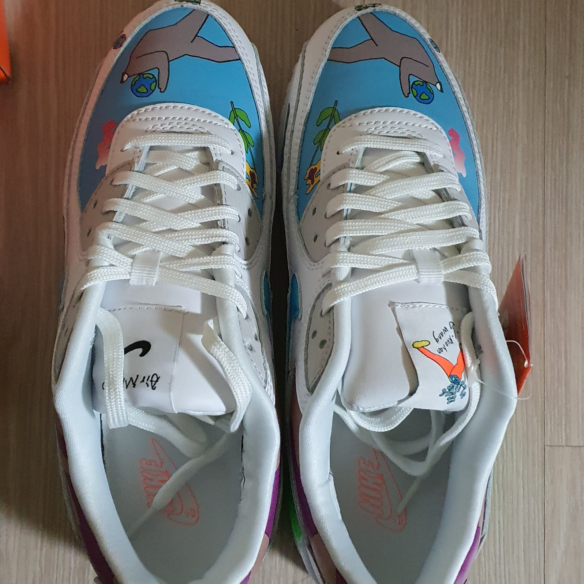 Nike x Ruohan Wang Air Max 90 Flyleather 착용 스타일 - 2
