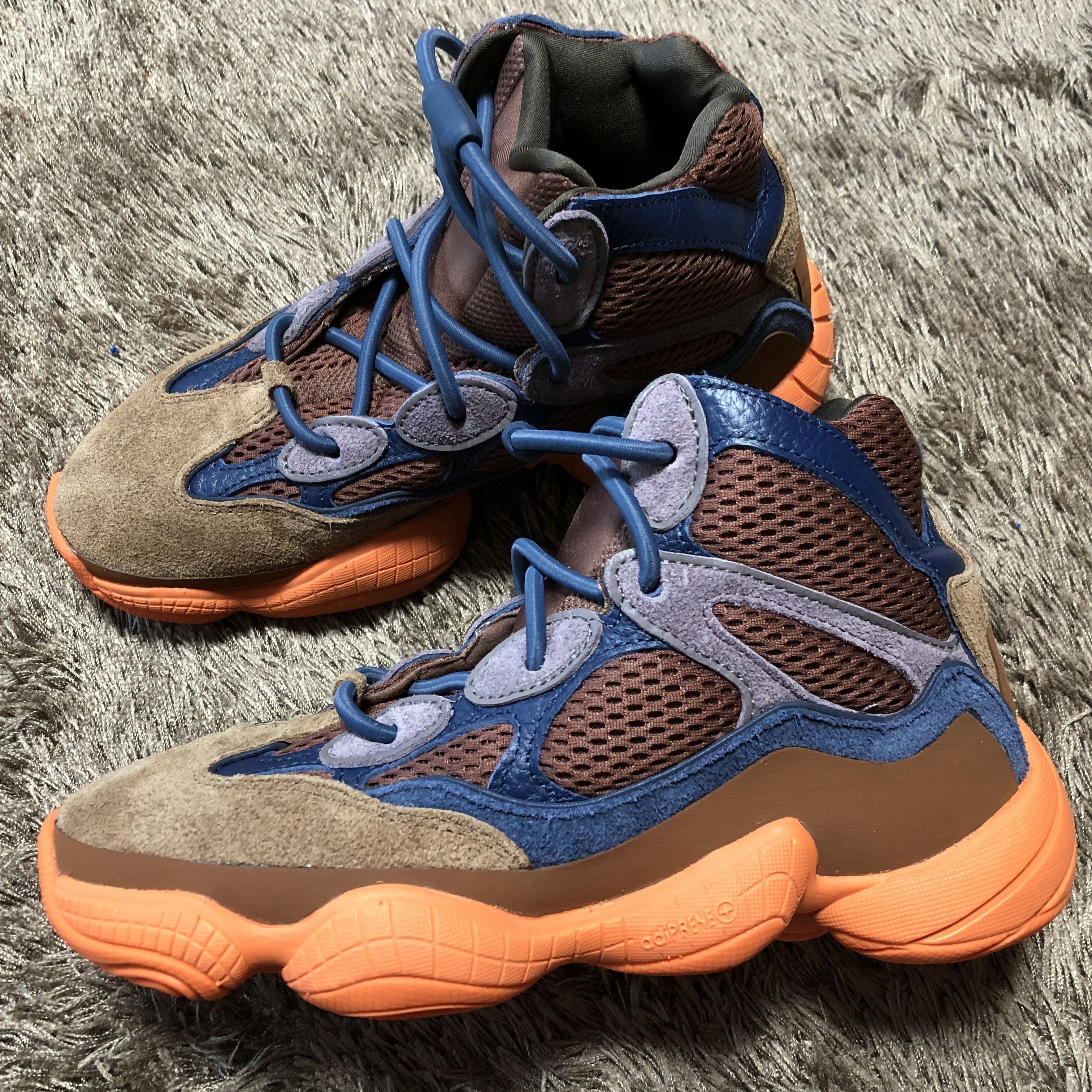 Adidas Yeezy 500 High Tactile Orange 착용 스타일 - 2
