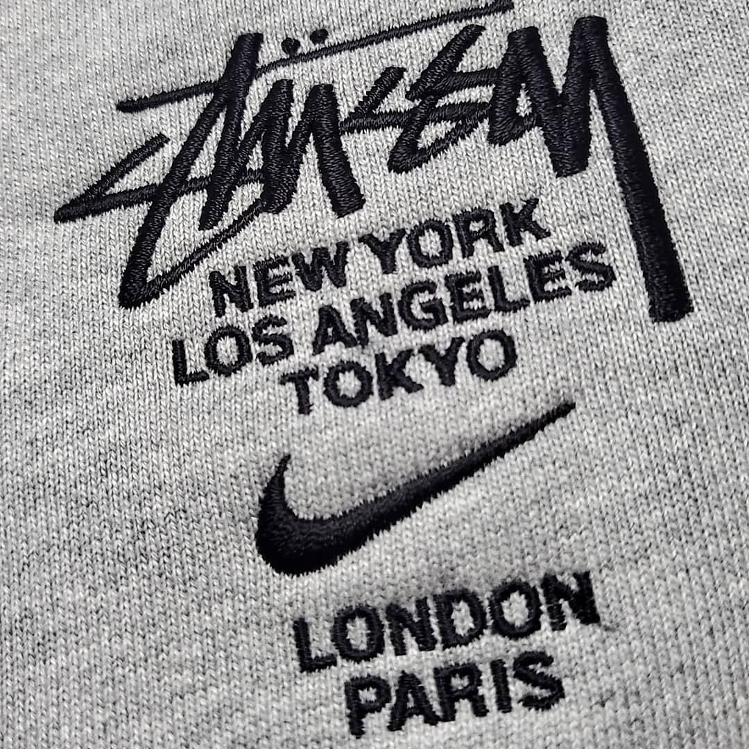 Nike x Stussy NRG ZR Fleece Crewneck Heather Grey - Asia 착용 스타일
