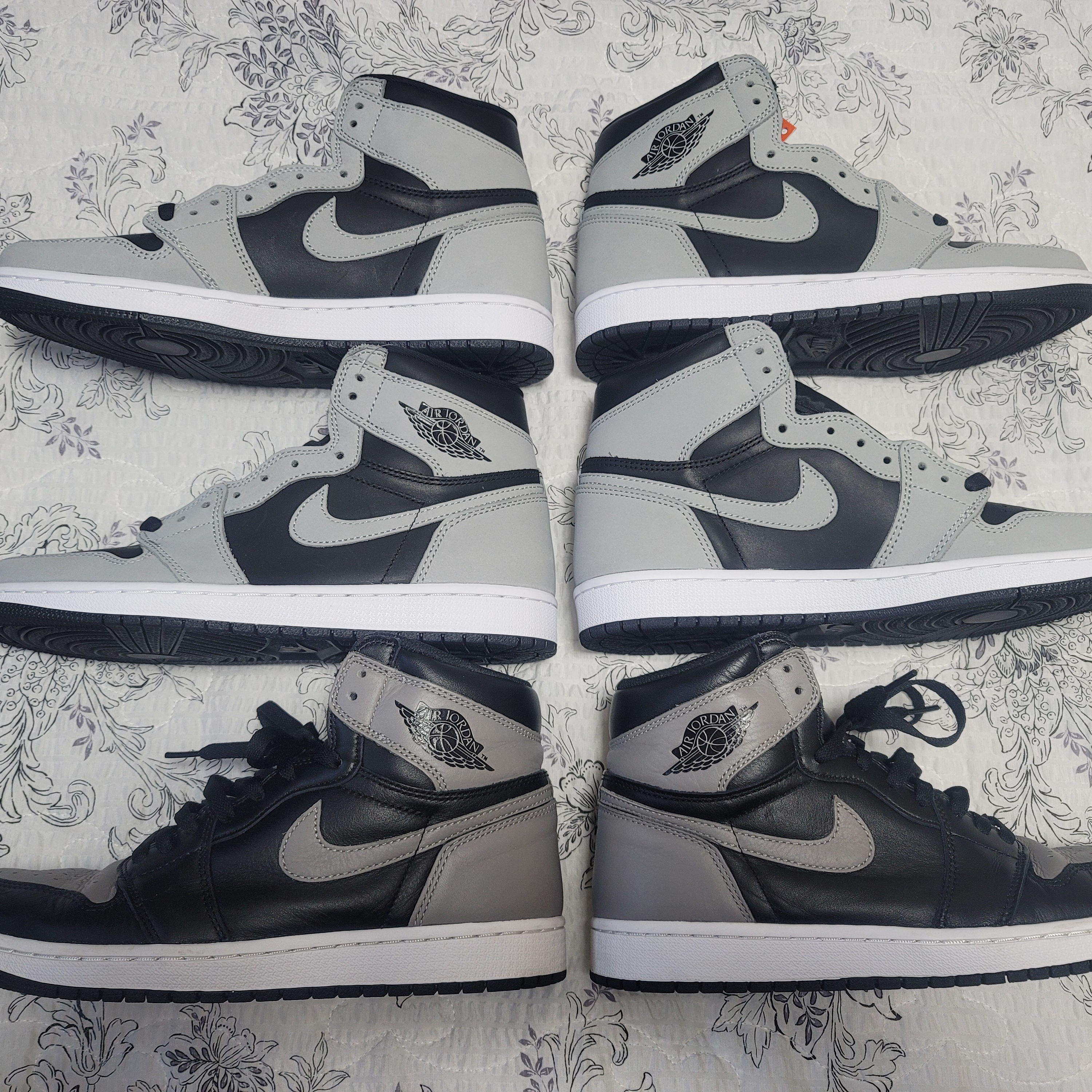Jordan 1 Retro High OG Shadow 2.0 ์ฐฉ์ฉ ์คํ์ผ