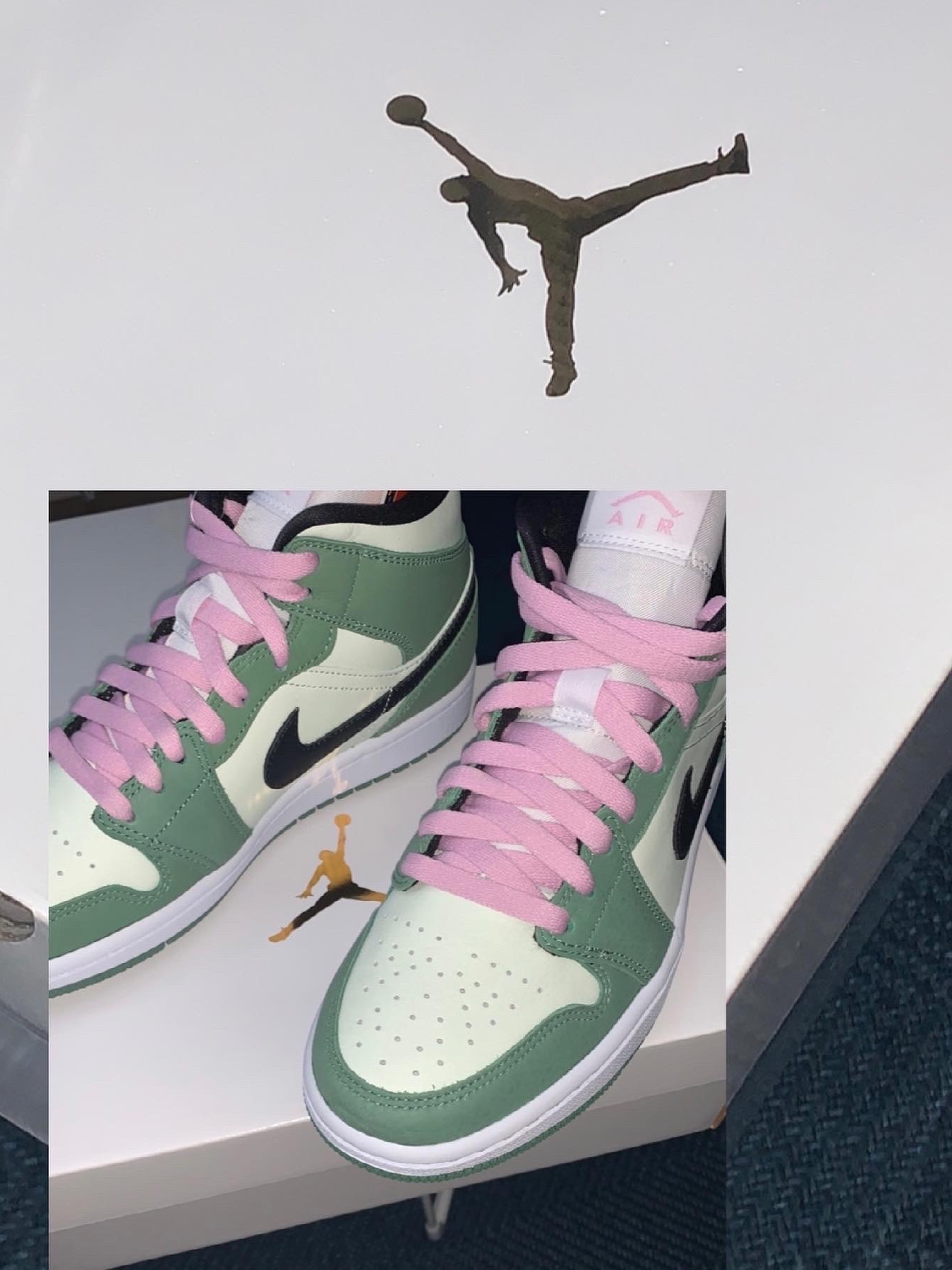 (W) Jordan 1 Mid SE Dutch Green 착용 스타일