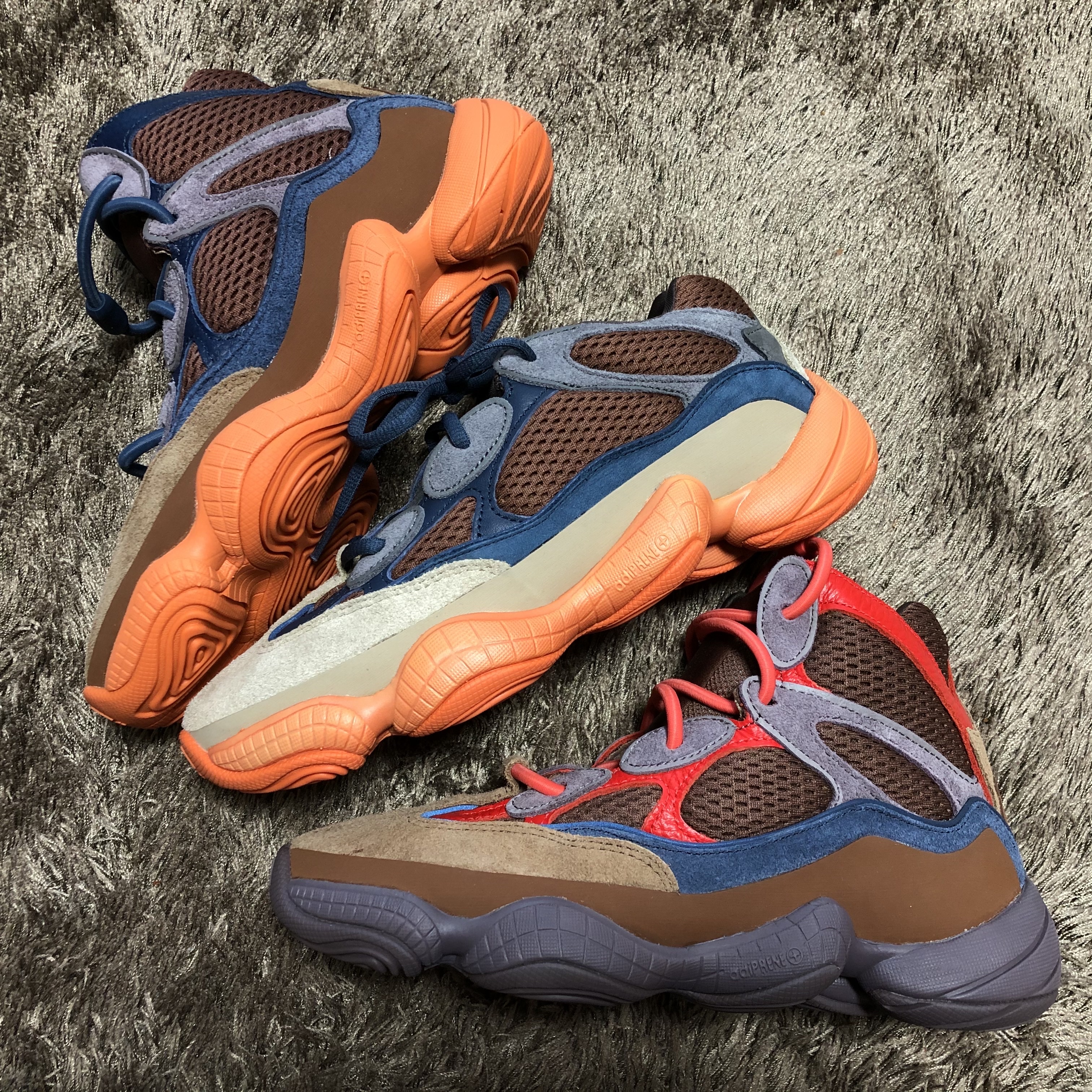 Adidas Yeezy 500 Enflame, Adidas Yeezy 500 High Sumac 착용 스타일 - 2