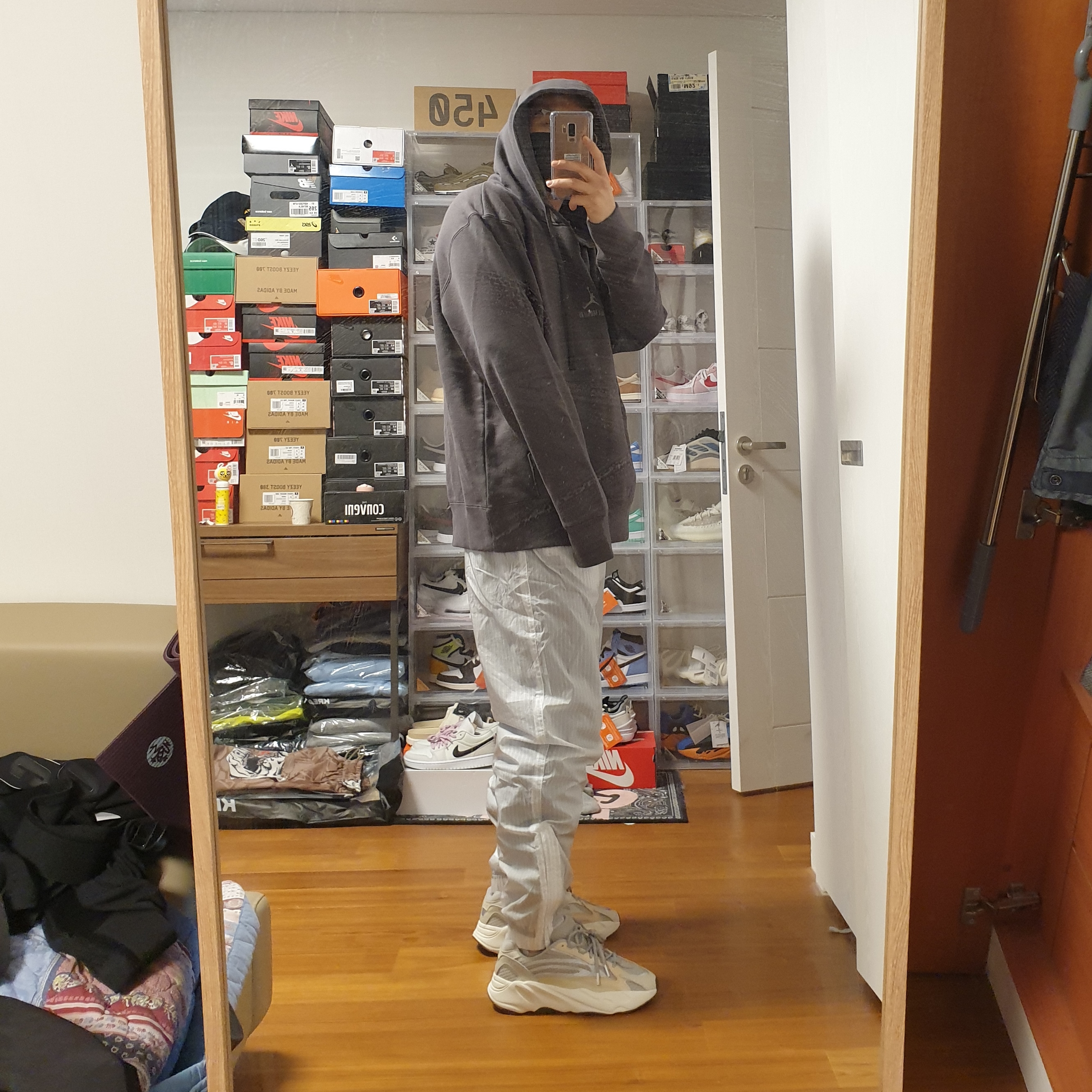 Nike x Kim Jones Bucket Hat White, Nike x Kim Jones Printed Track Pants White - US/EU 착용 스타일 - 4