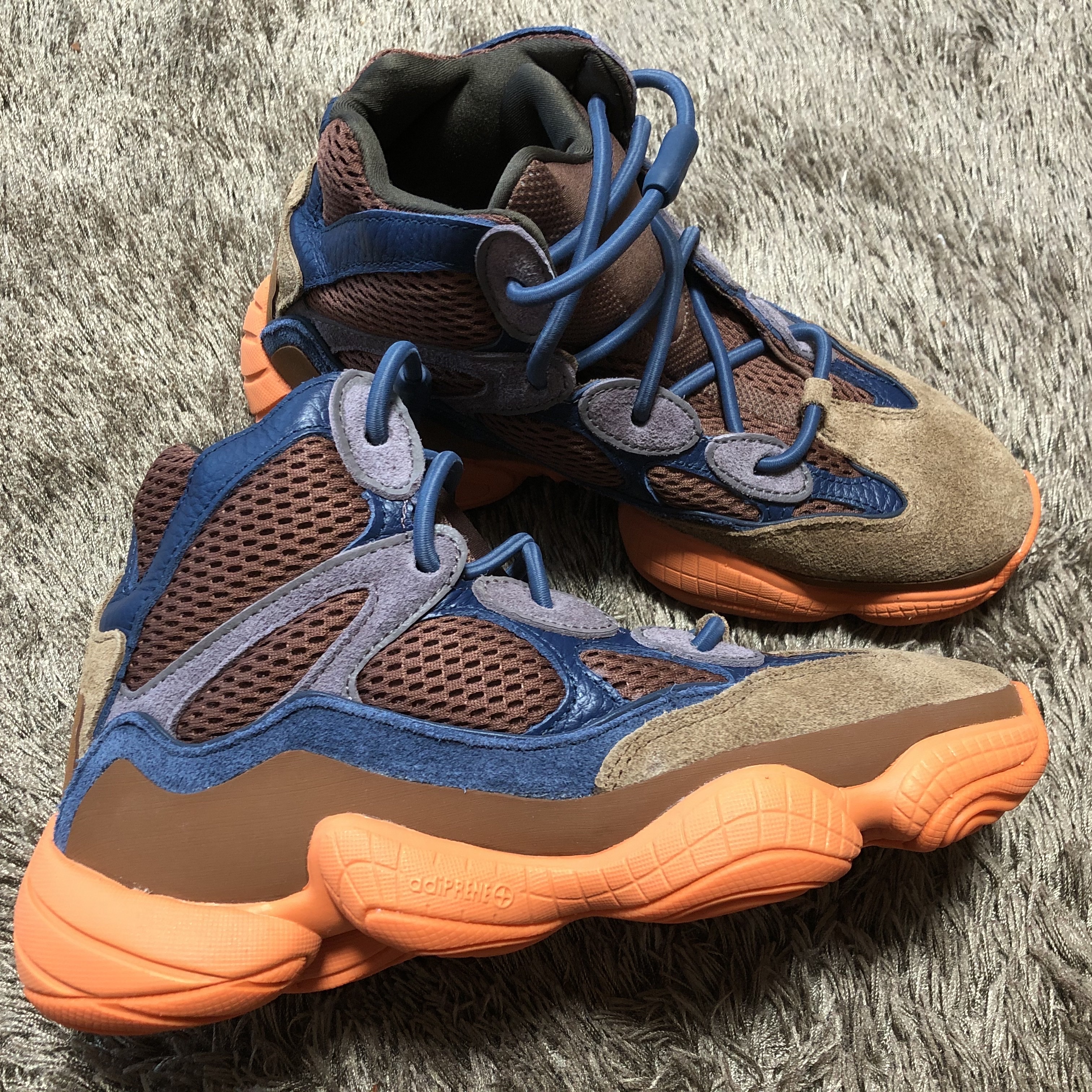 Adidas Yeezy 500 High Tactile Orange 착용 스타일 - 4