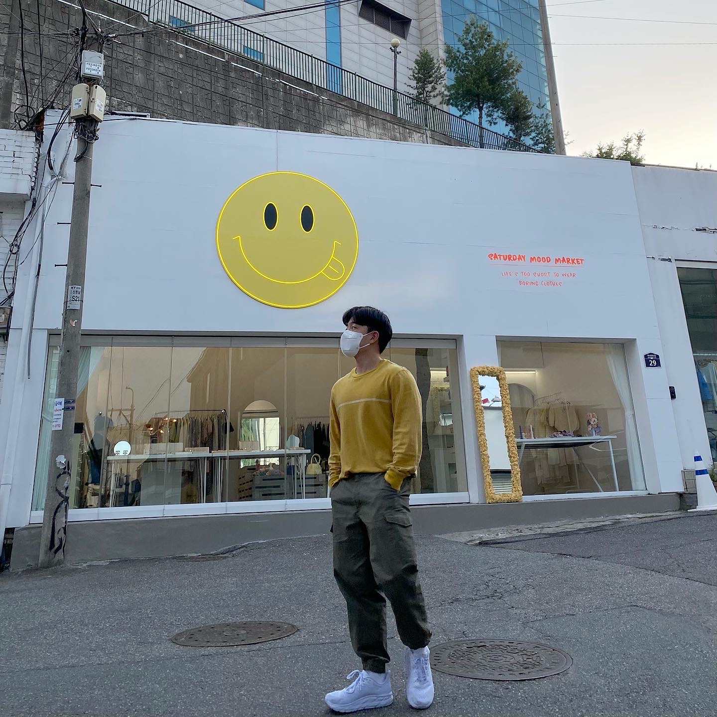 Hoka Bondi 6 White 착용 스타일 - 1
