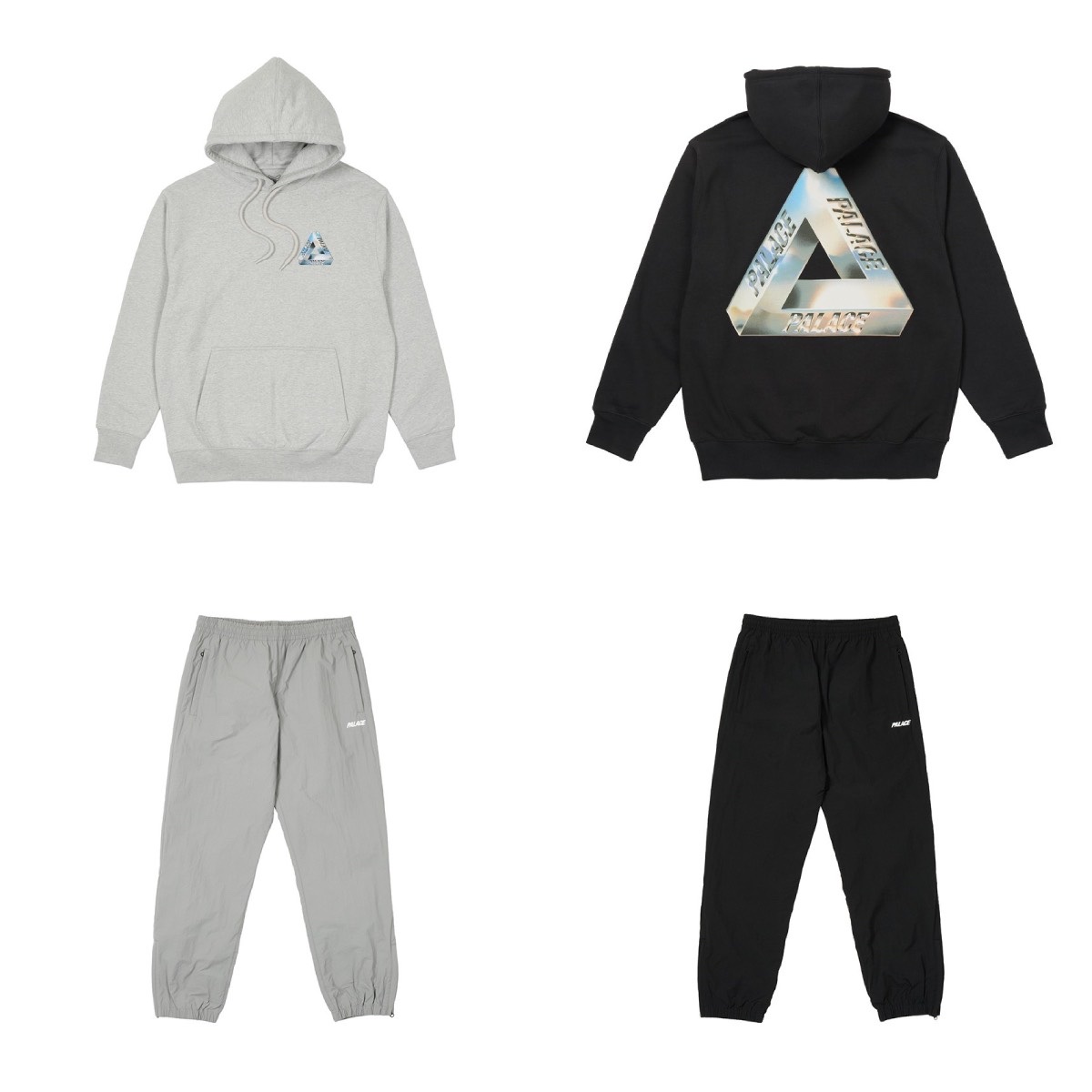 Palace Nein Tea T-Shirt Yellow - 21SS, Palace Tri-Chrome Hood Green - 21SS 착용 스타일 - 4