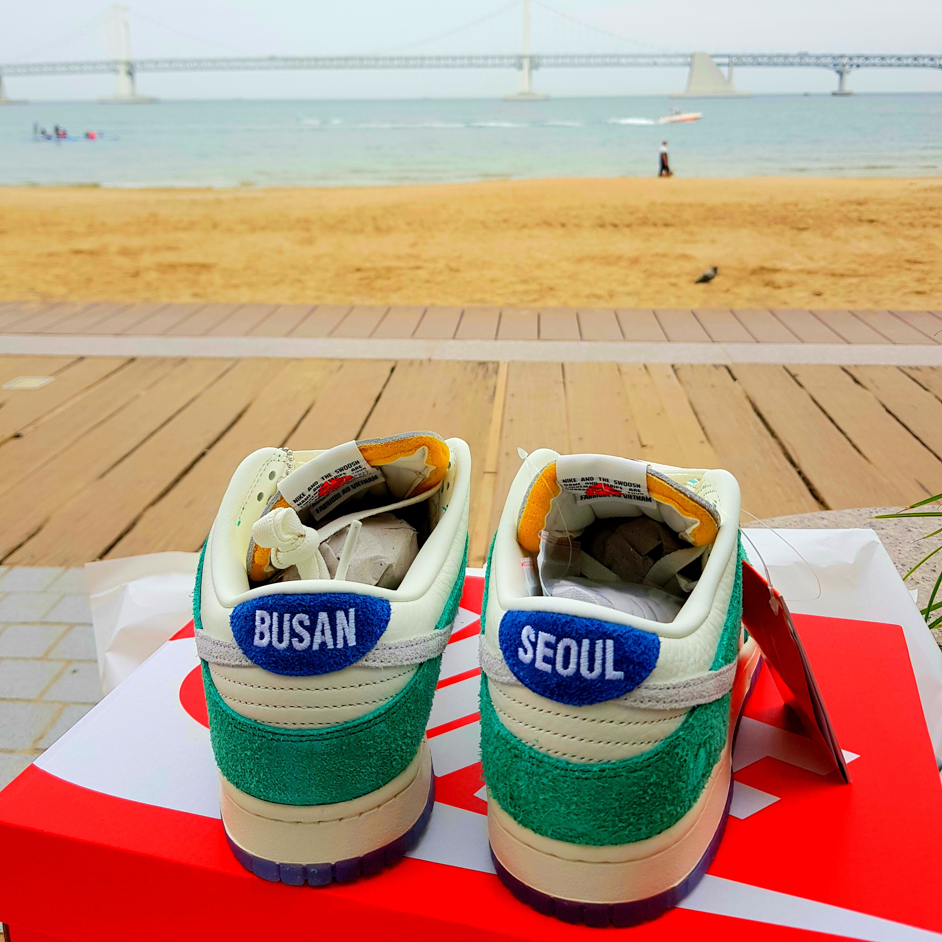 Nike x Kasina Dunk Low Road Sign - Kasina Exclusive 착용 스타일 - 3