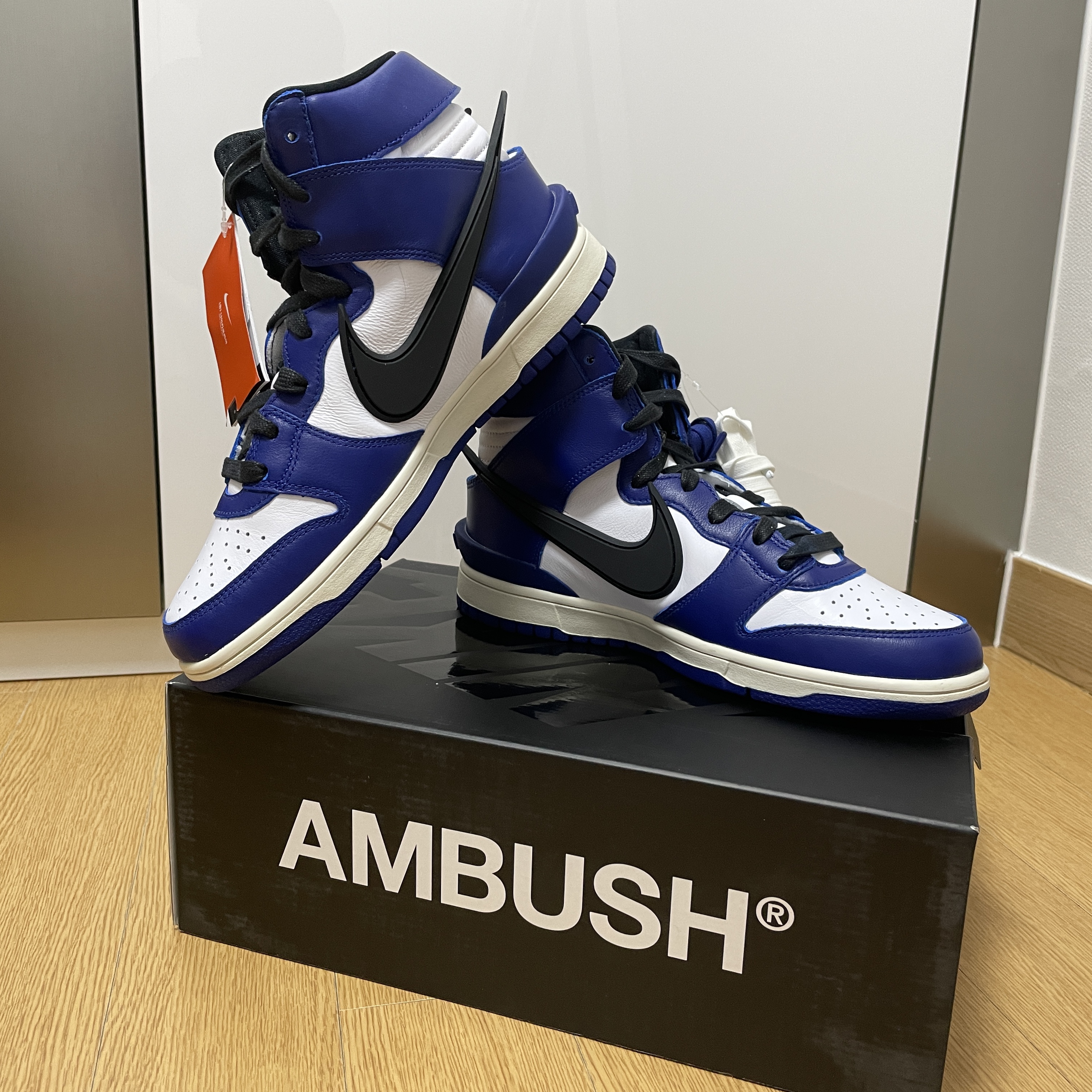 Nike x Ambush Dunk High Deep Royal Blue 착용 스타일 - 1