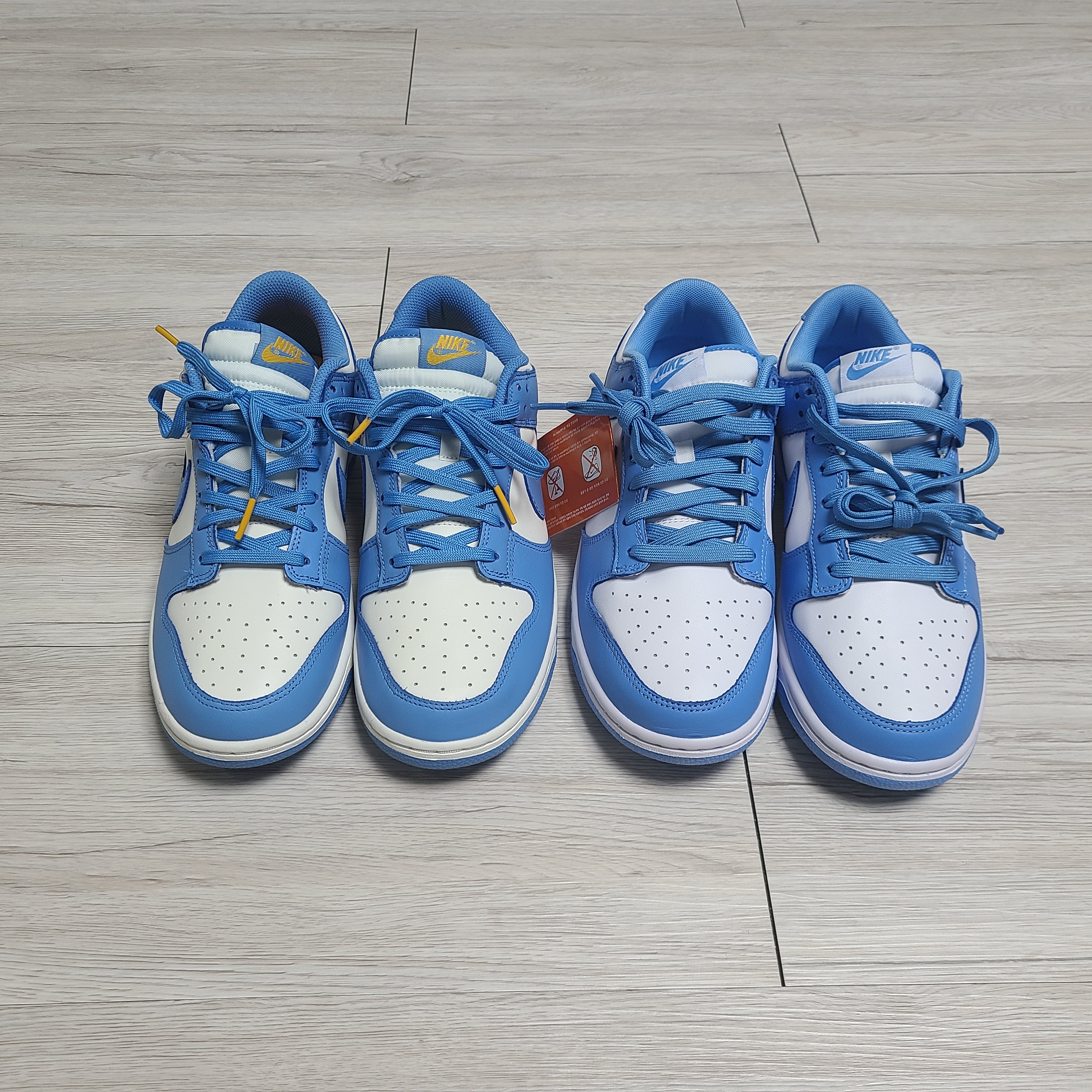 Nike Dunk Low Retro University Blue, (W) Nike Dunk Low Coast 착용 스타일 - 1
