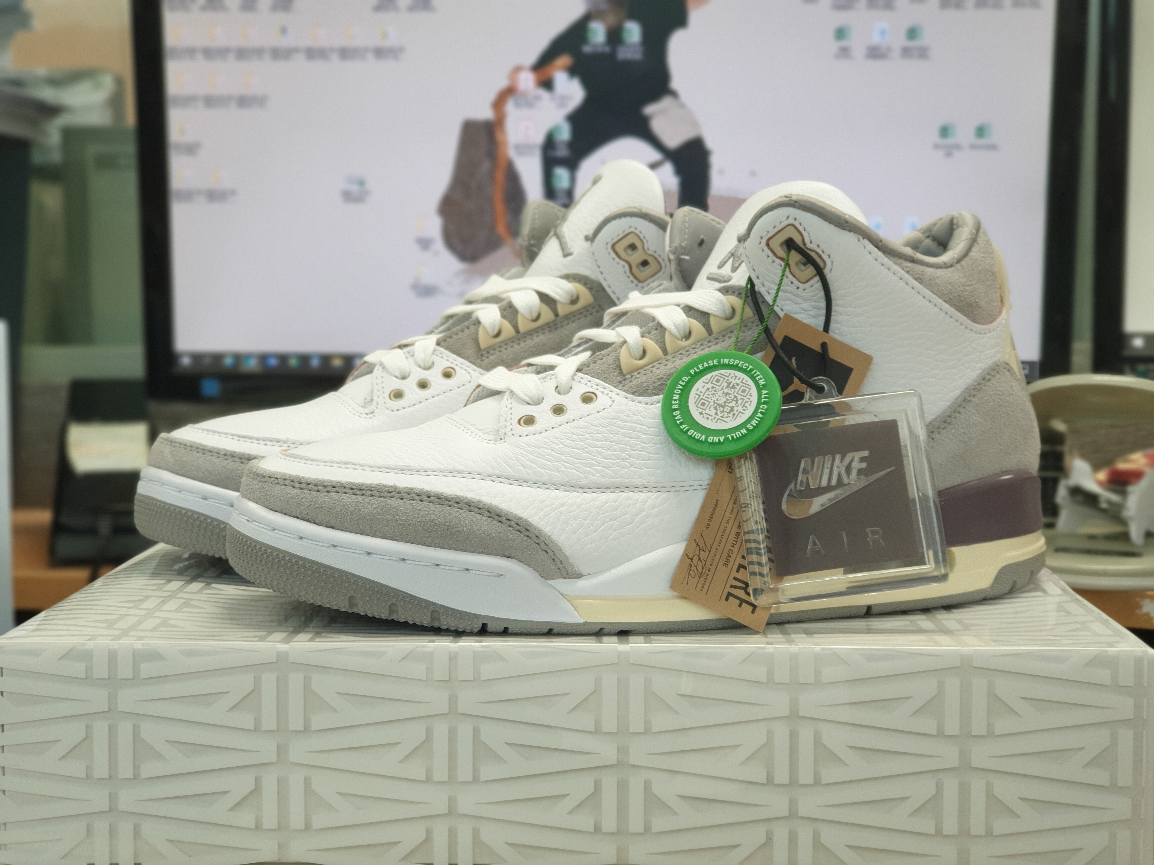 (W) Jordan 3 x A Ma Maniere Retro SP 착용 스타일 - 2