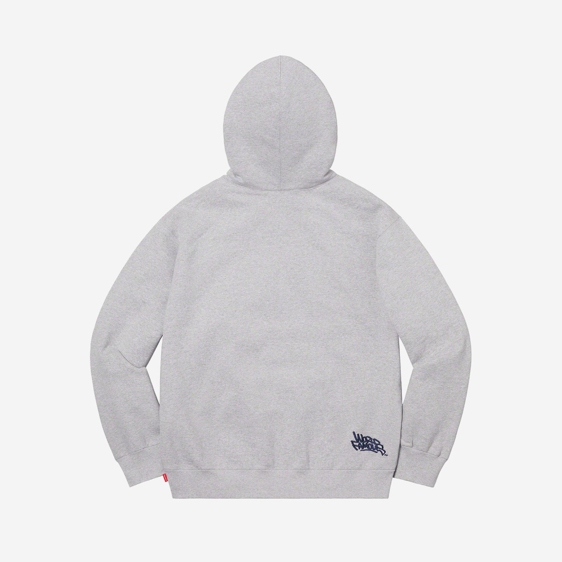 Supreme Handstyle Hooded Sweatshirt Heather Grey - 21SS 상세 이미지 2