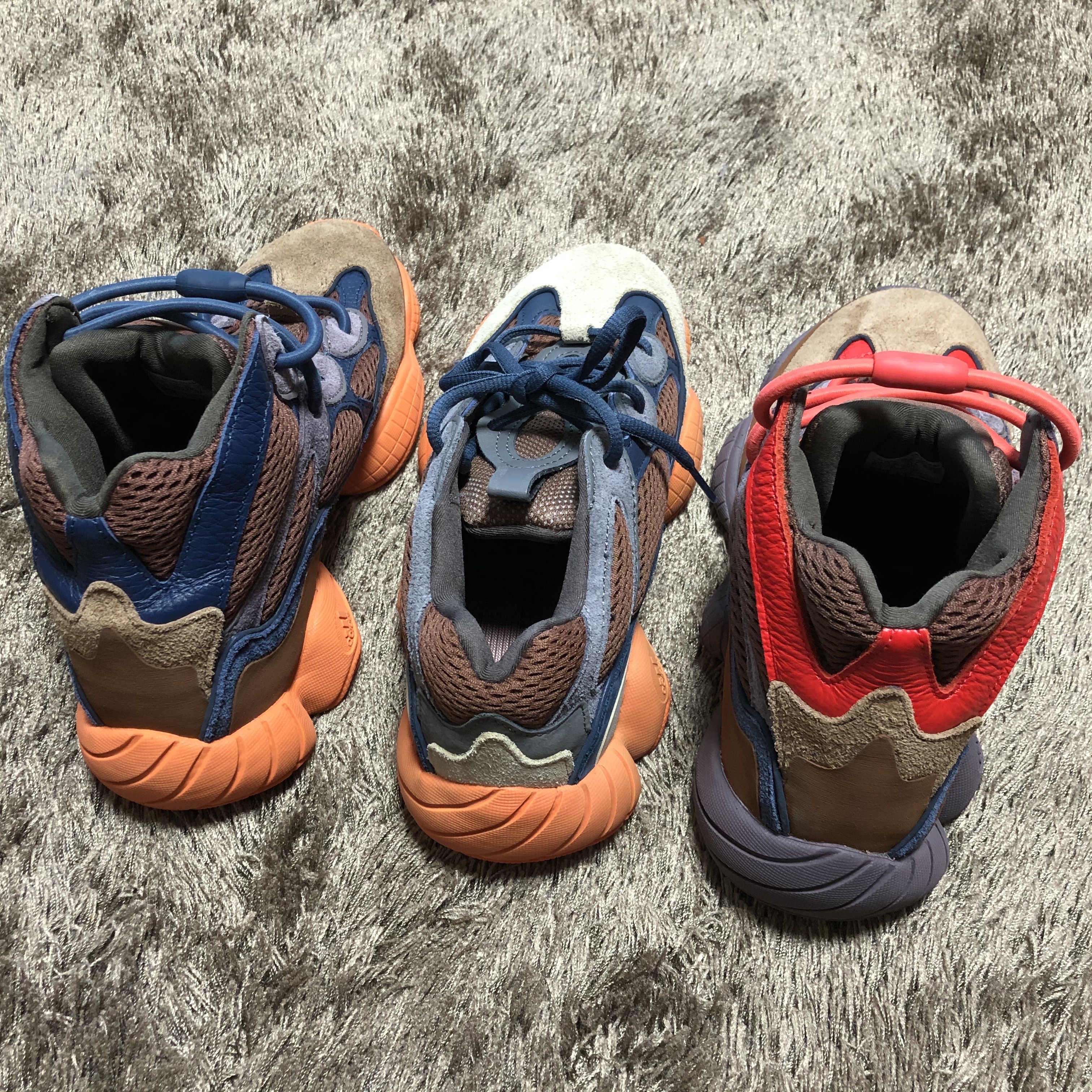 Adidas Yeezy 500 Enflame, Adidas Yeezy 500 High Sumac 착용 스타일 - 4