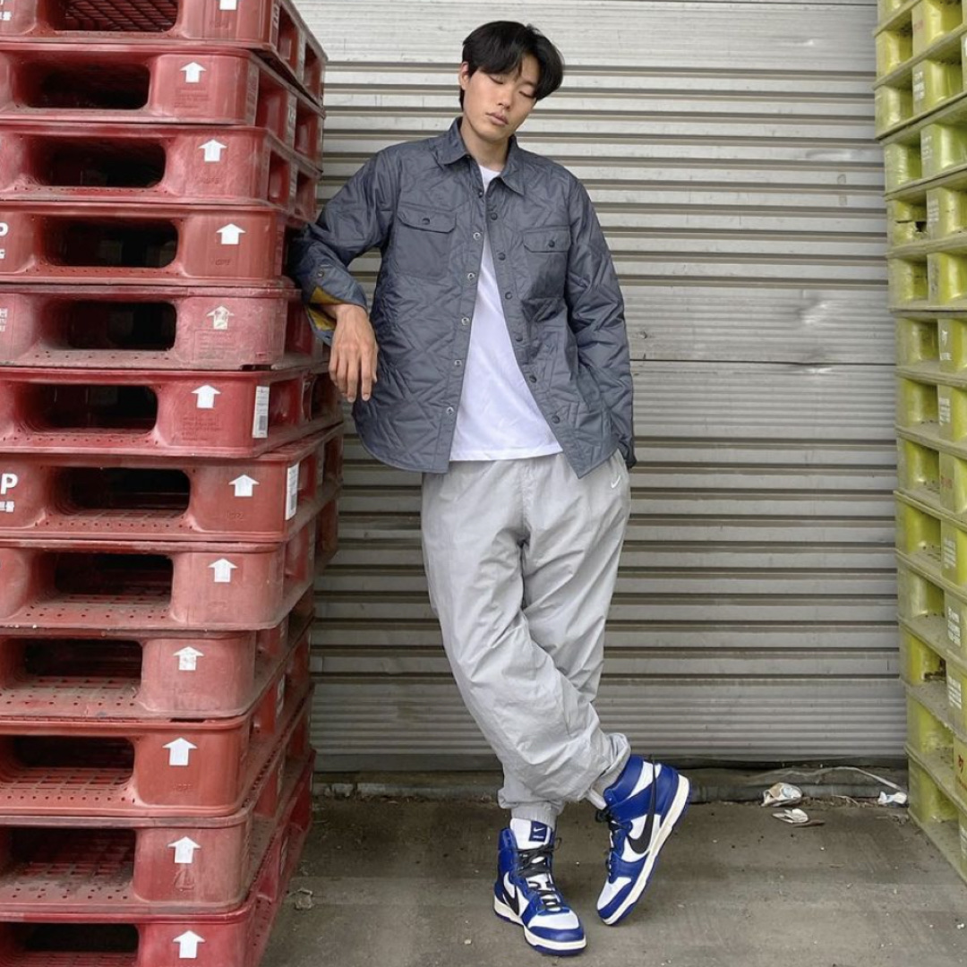 Nike x Ambush Dunk High Deep Royal Blue 착용 스타일 - 2