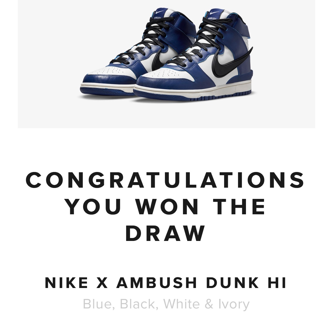 Nike x Ambush Dunk High Deep Royal Blue 착용 스타일