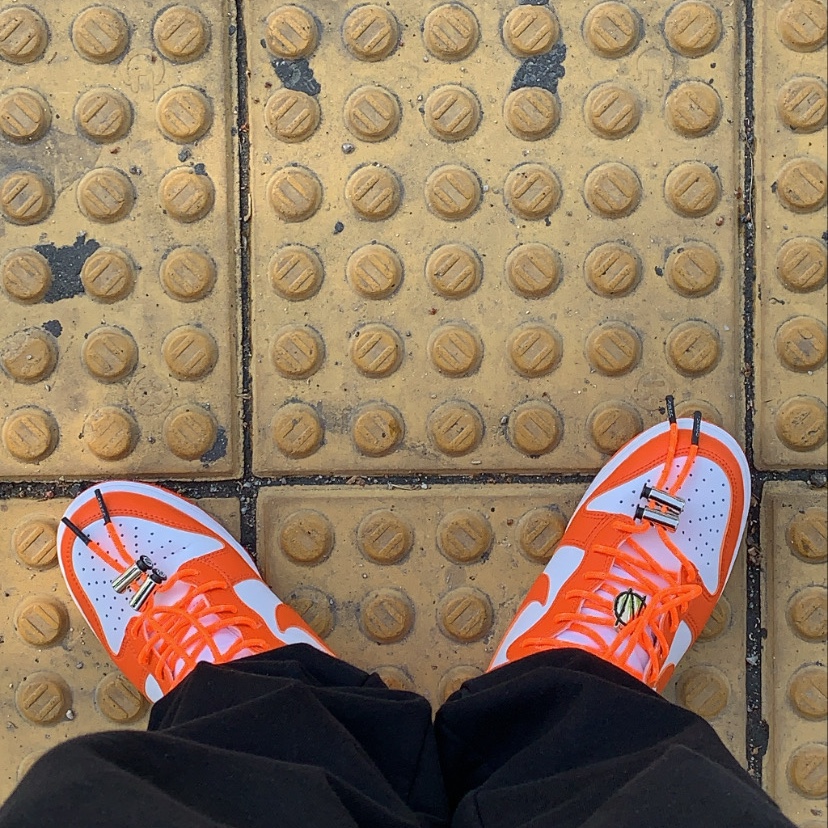 (GS) Nike Dunk High Orange Blaze, (W) Nike Dunk High Orange Blaze 착용 스타일