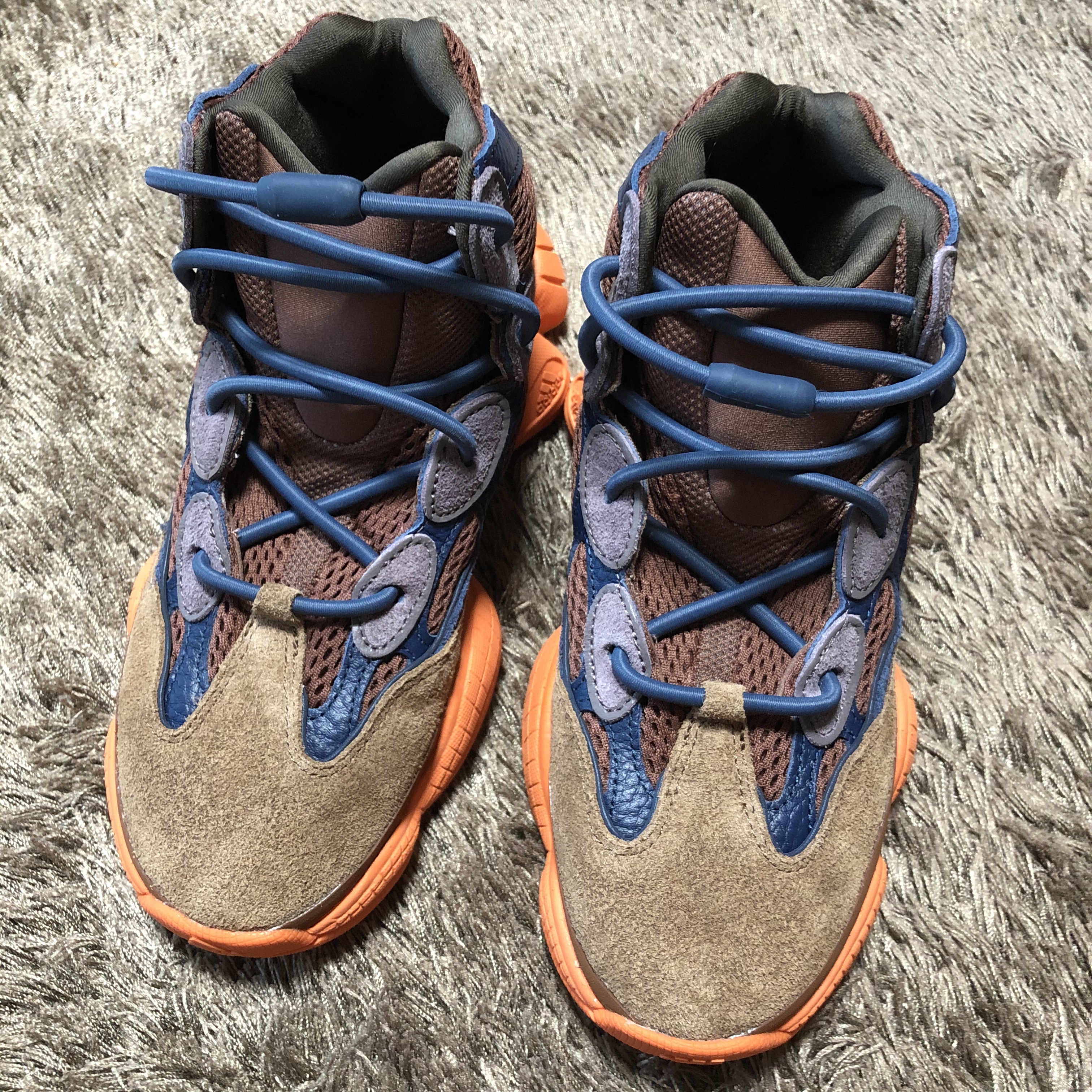 Adidas Yeezy 500 High Tactile Orange 착용 스타일 - 3