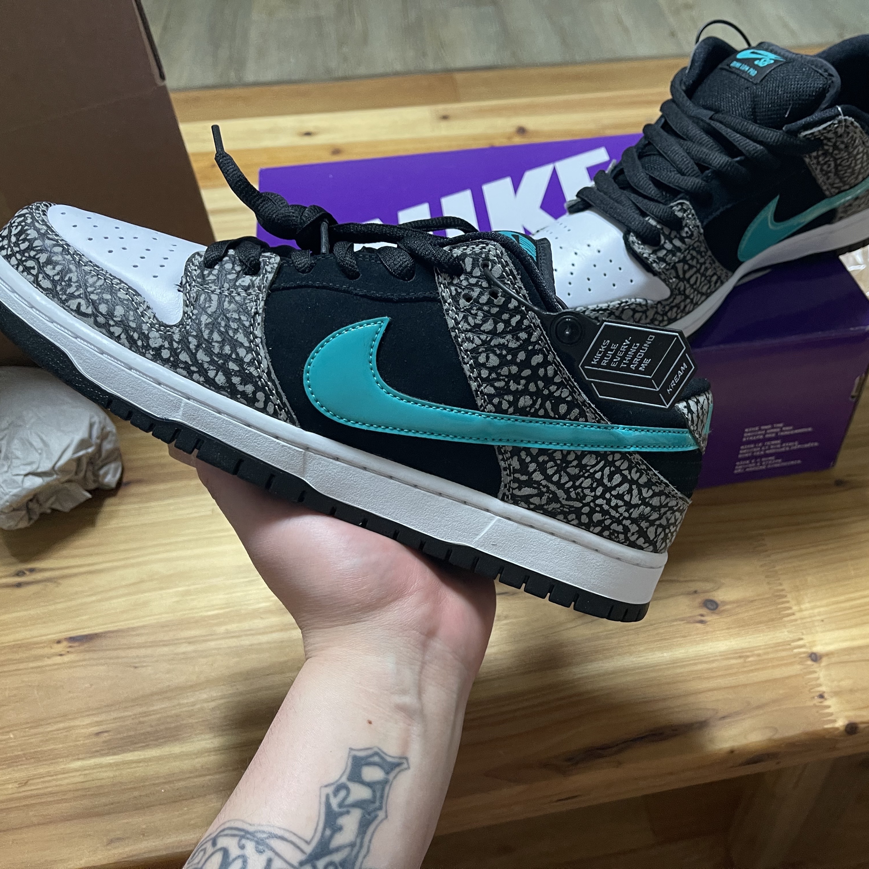 Nike SB Dunk Low Pro Clear Jade 착용 스타일 - 3