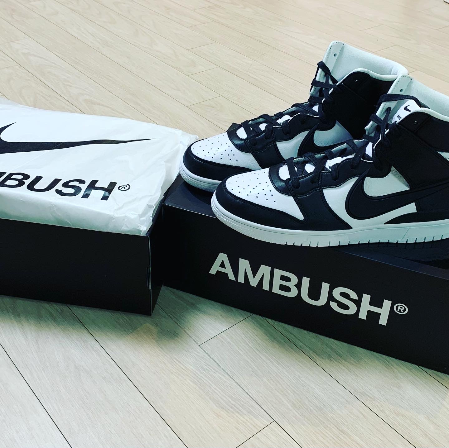 Nike x Ambush Dunk High Black 착용 스타일 - 5