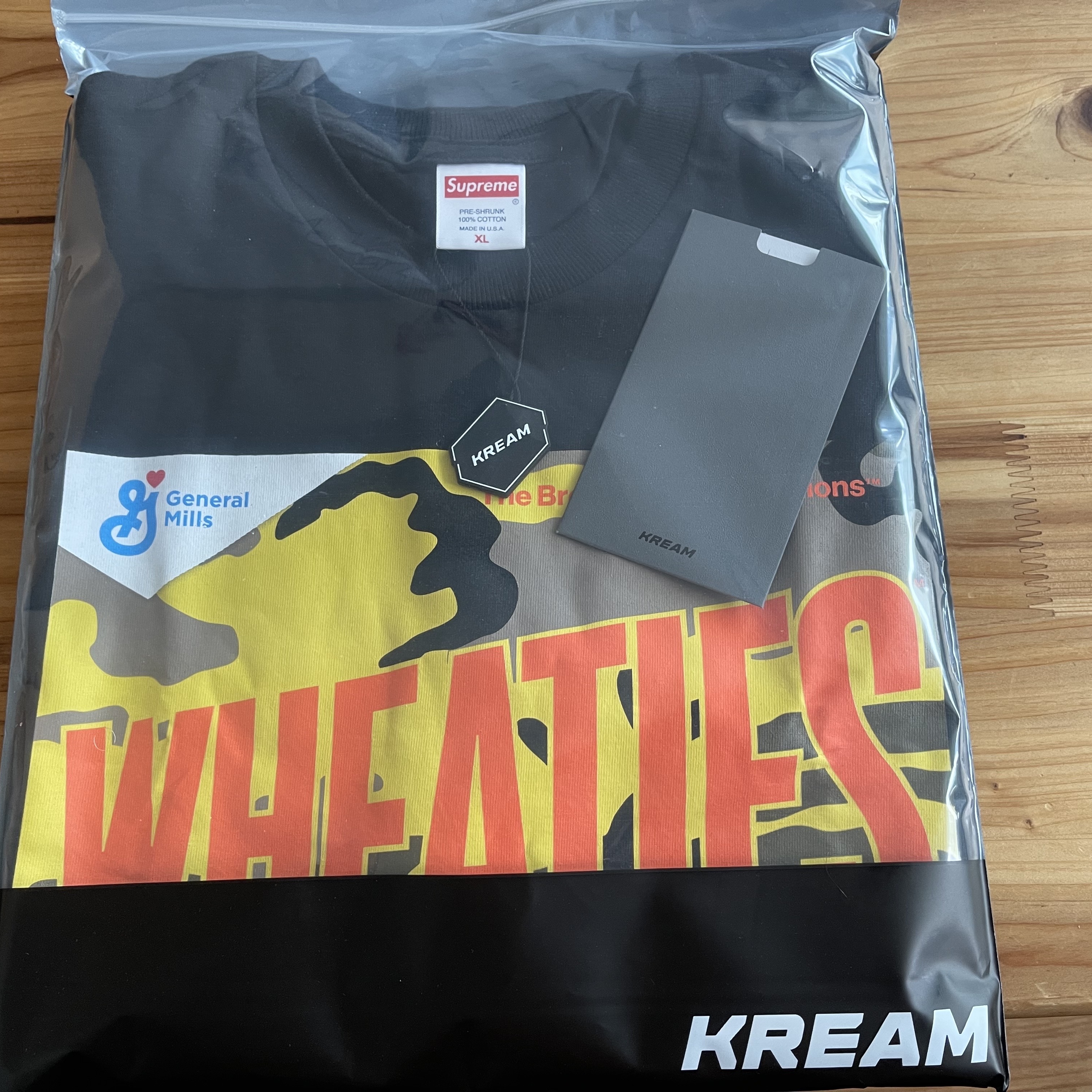 Supreme Wheaties T-Shirt Black - 21SS 착용 스타일 - 2