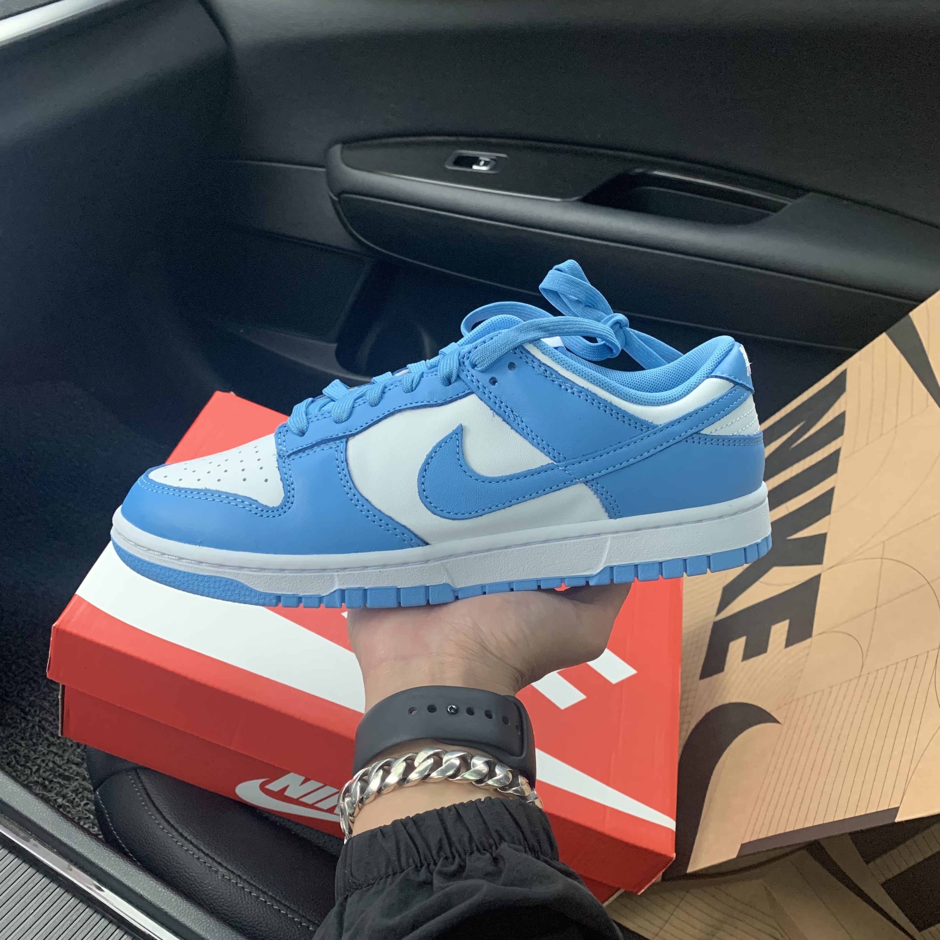 Nike Dunk Low Retro University Blue 착용 스타일