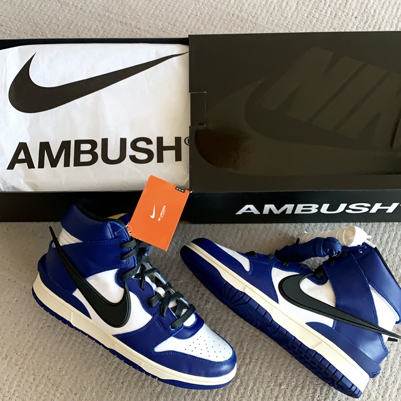 Nike x Ambush Dunk High Deep Royal Blue 착용 스타일 - 1