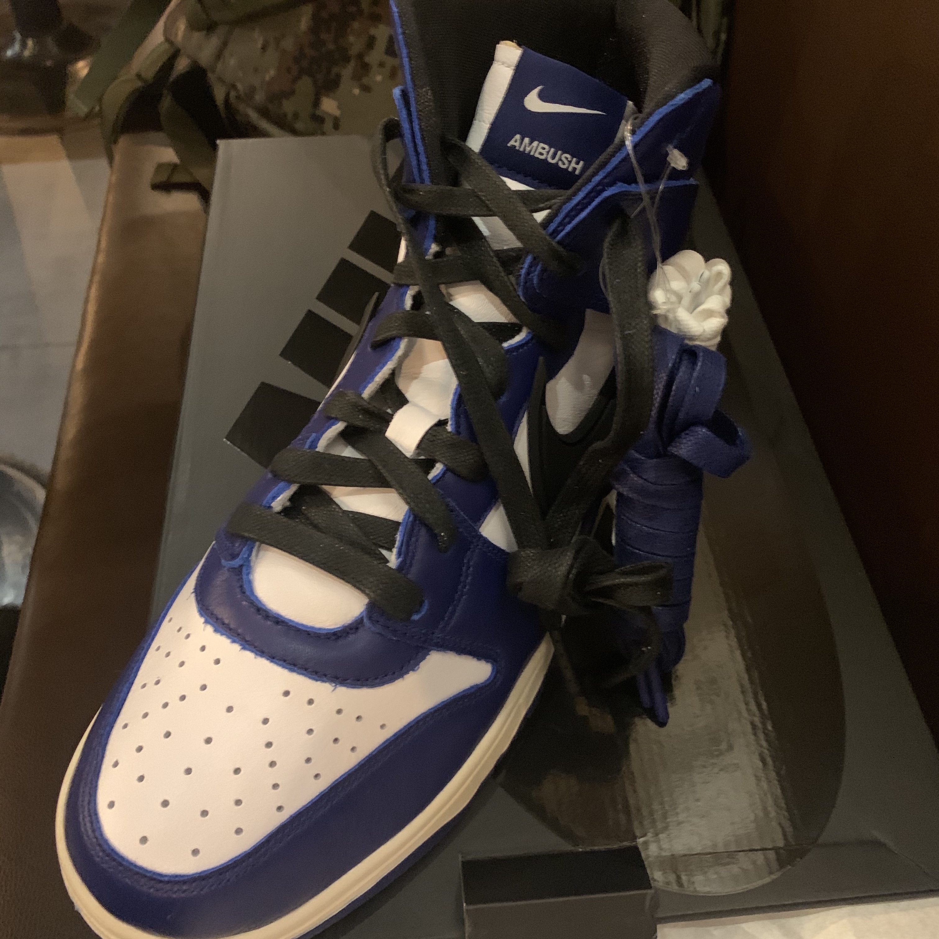Nike x Ambush Dunk High Deep Royal Blue 착용 스타일 - 1