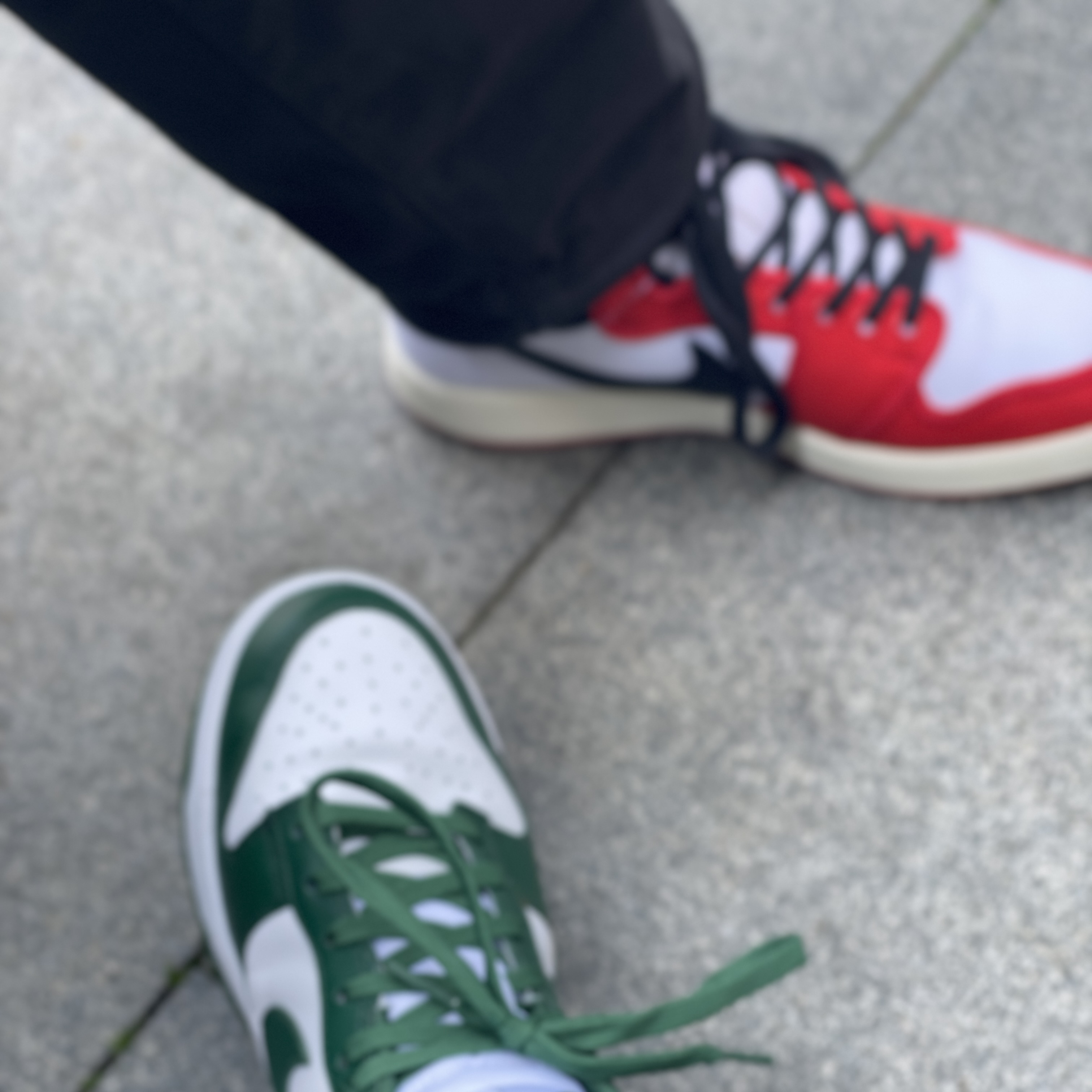 Nike Dunk Low Retro Varsity Green, Jordan 1 KO Chicago 2021 착용 스타일