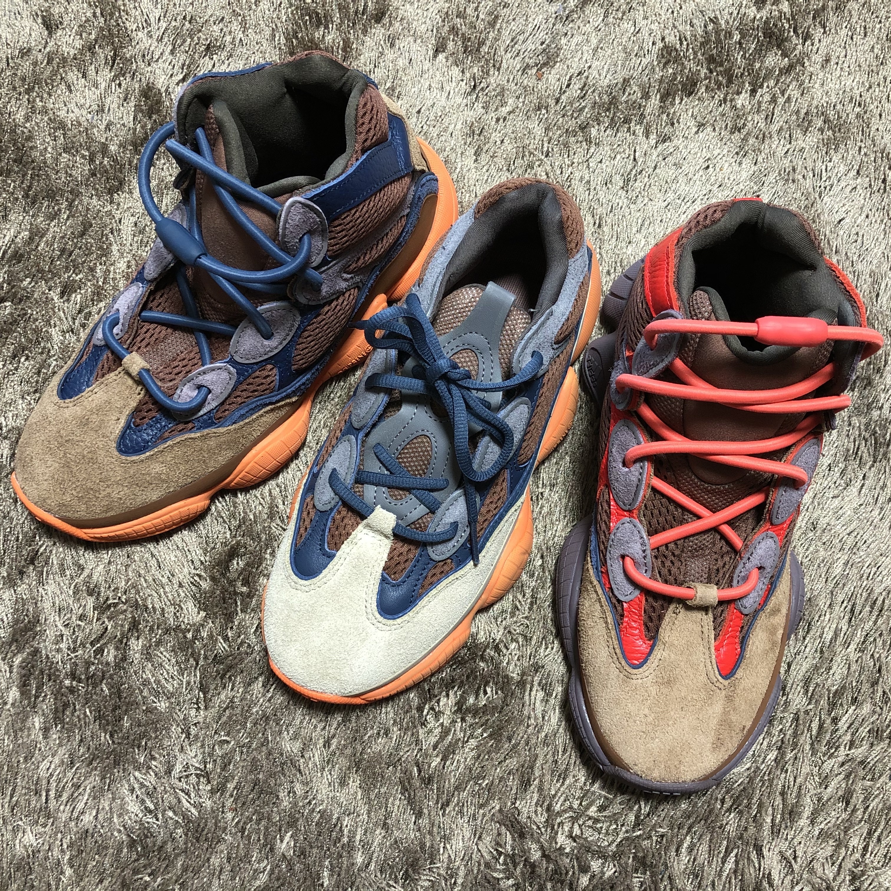 Adidas Yeezy 500 Enflame, Adidas Yeezy 500 High Sumac 착용 스타일 - 3