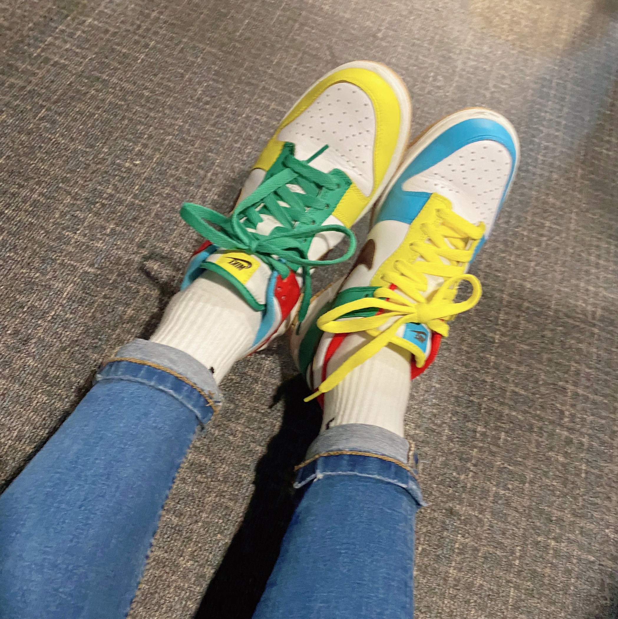Nike Dunk Low SE Free.99 White 착용 스타일
