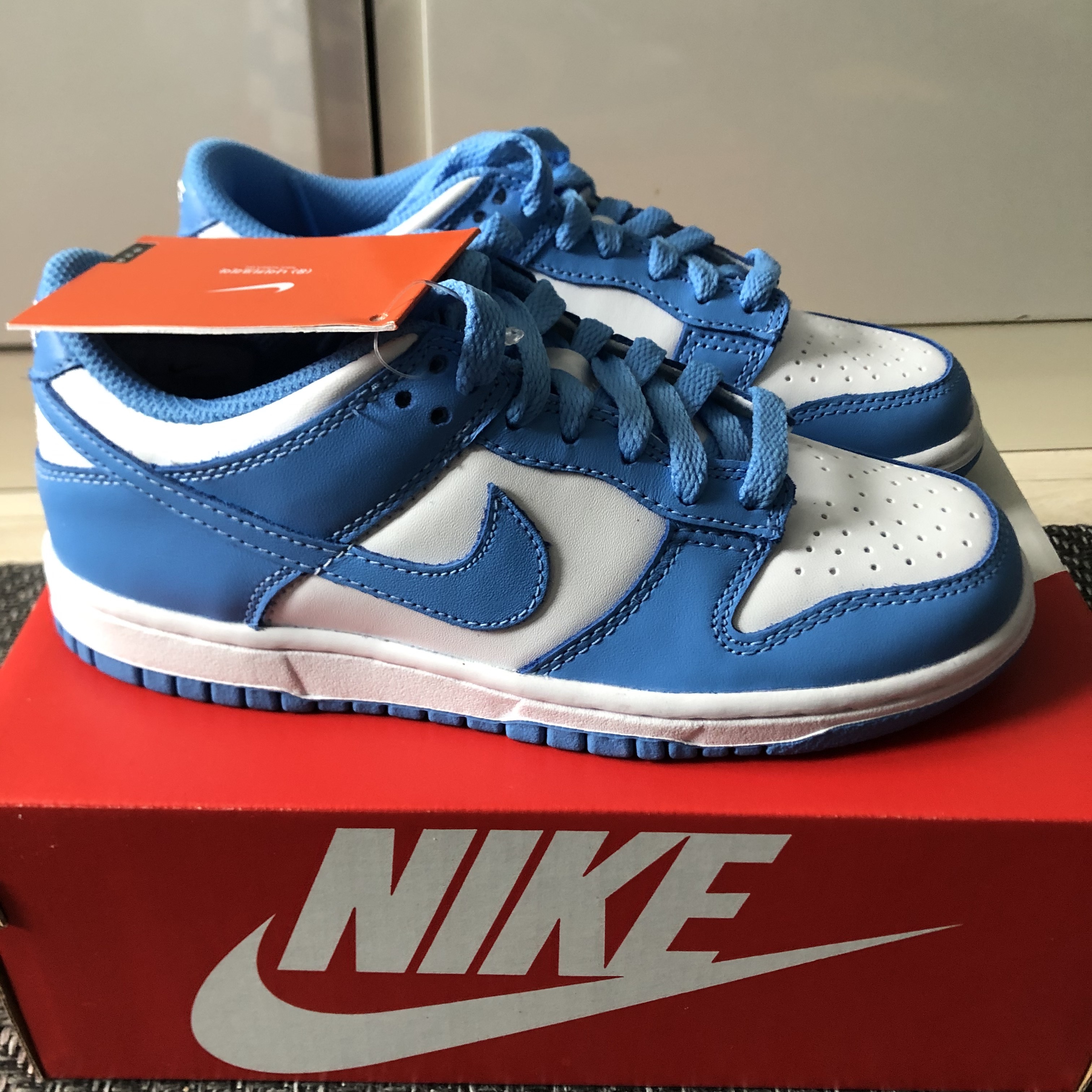 (GS) Nike Dunk Low University Blue 착용 스타일 - 2