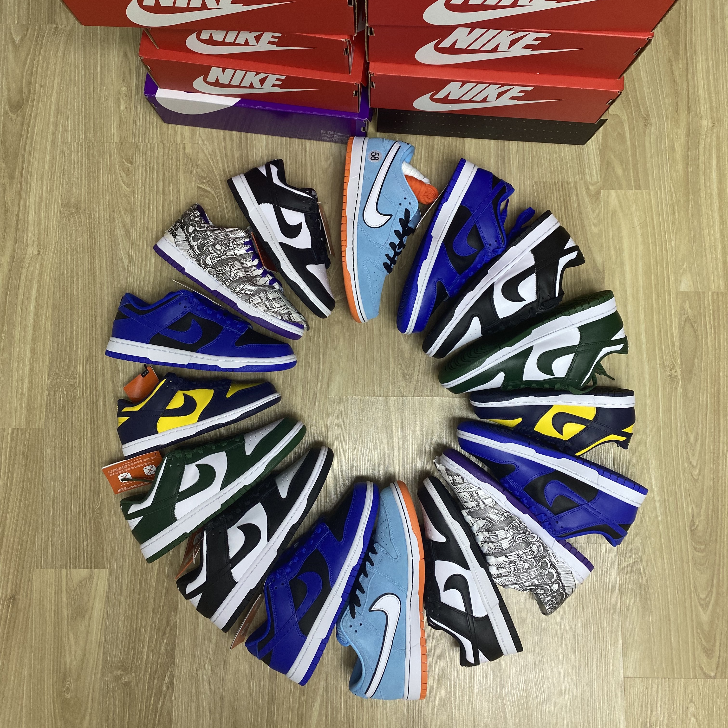 Nike Dunk Low Retro Black, (W) Nike Dunk Low SE Flip 착용 스타일