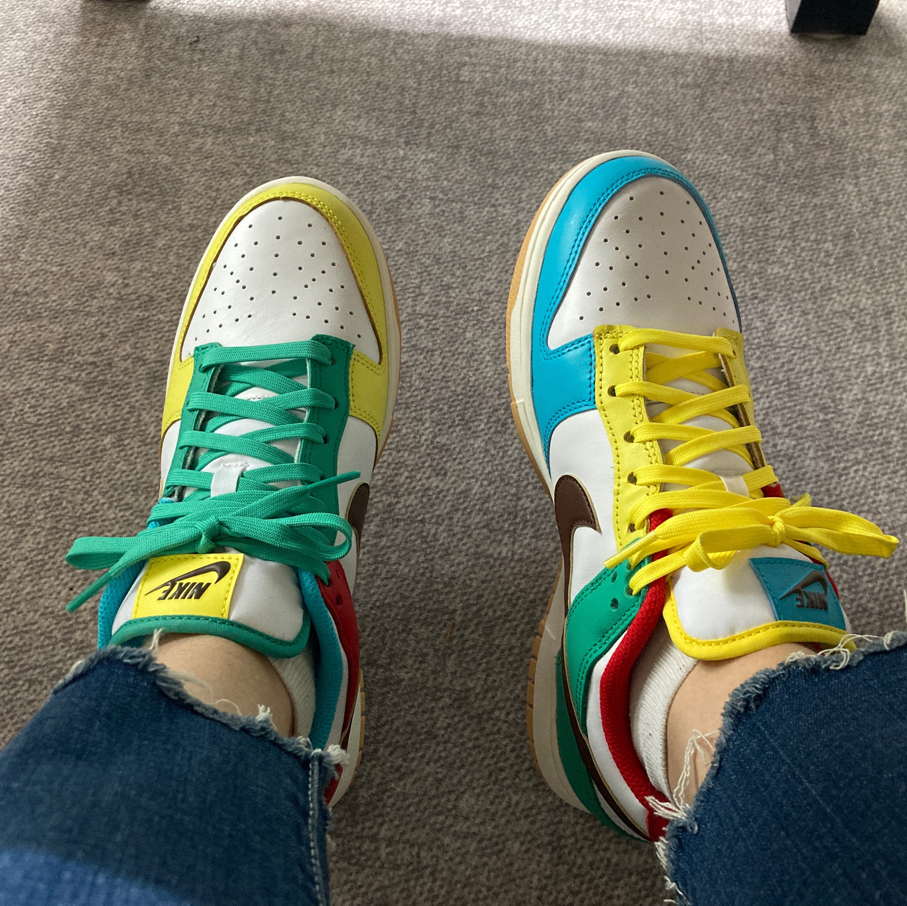 Nike Dunk Low SE Free.99 White 착용 스타일