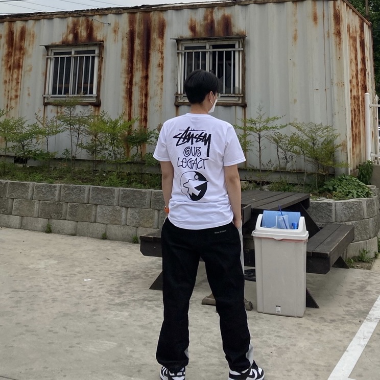 Stussy x Our Legacy Surfman T-Shirt White - 21SS 착용 스타일