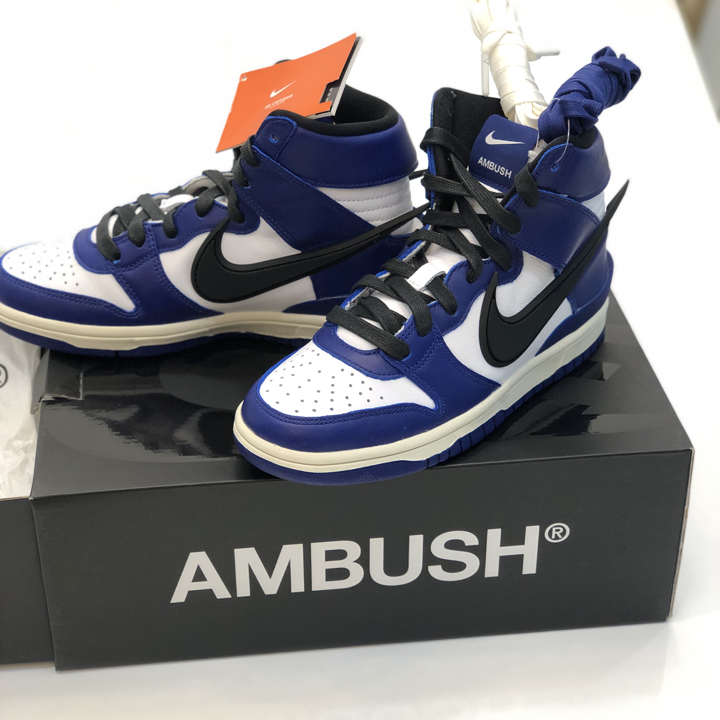 Nike x Ambush Dunk High Deep Royal Blue 착용 스타일