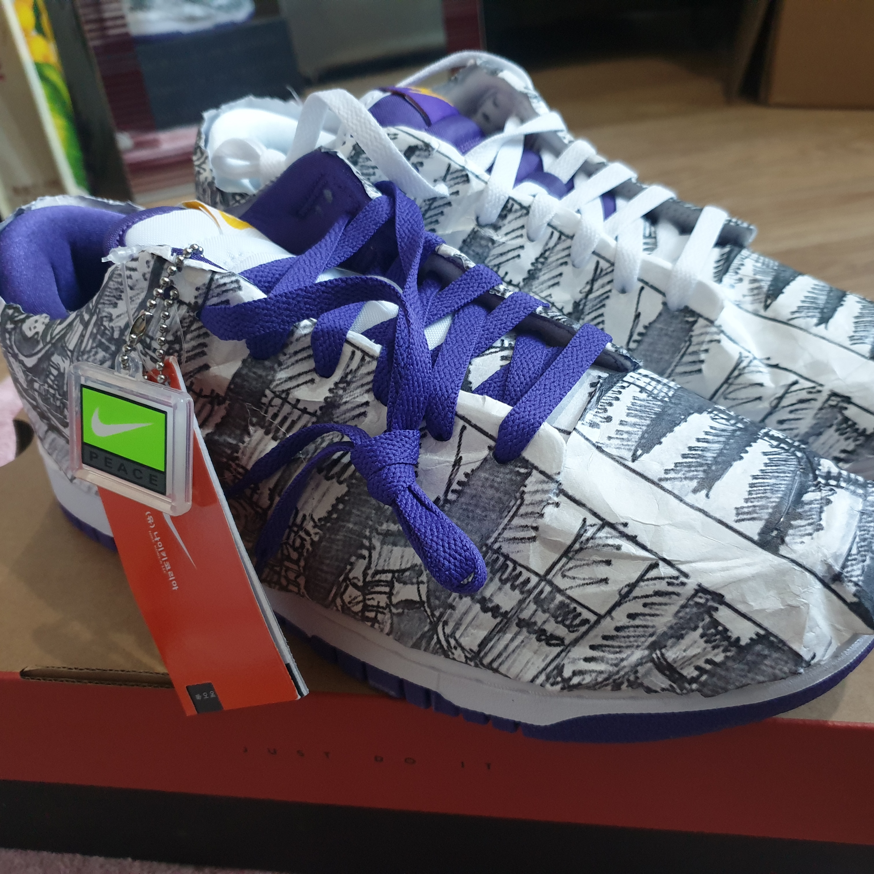 (W) Nike Dunk Low SE Flip 착용 스타일