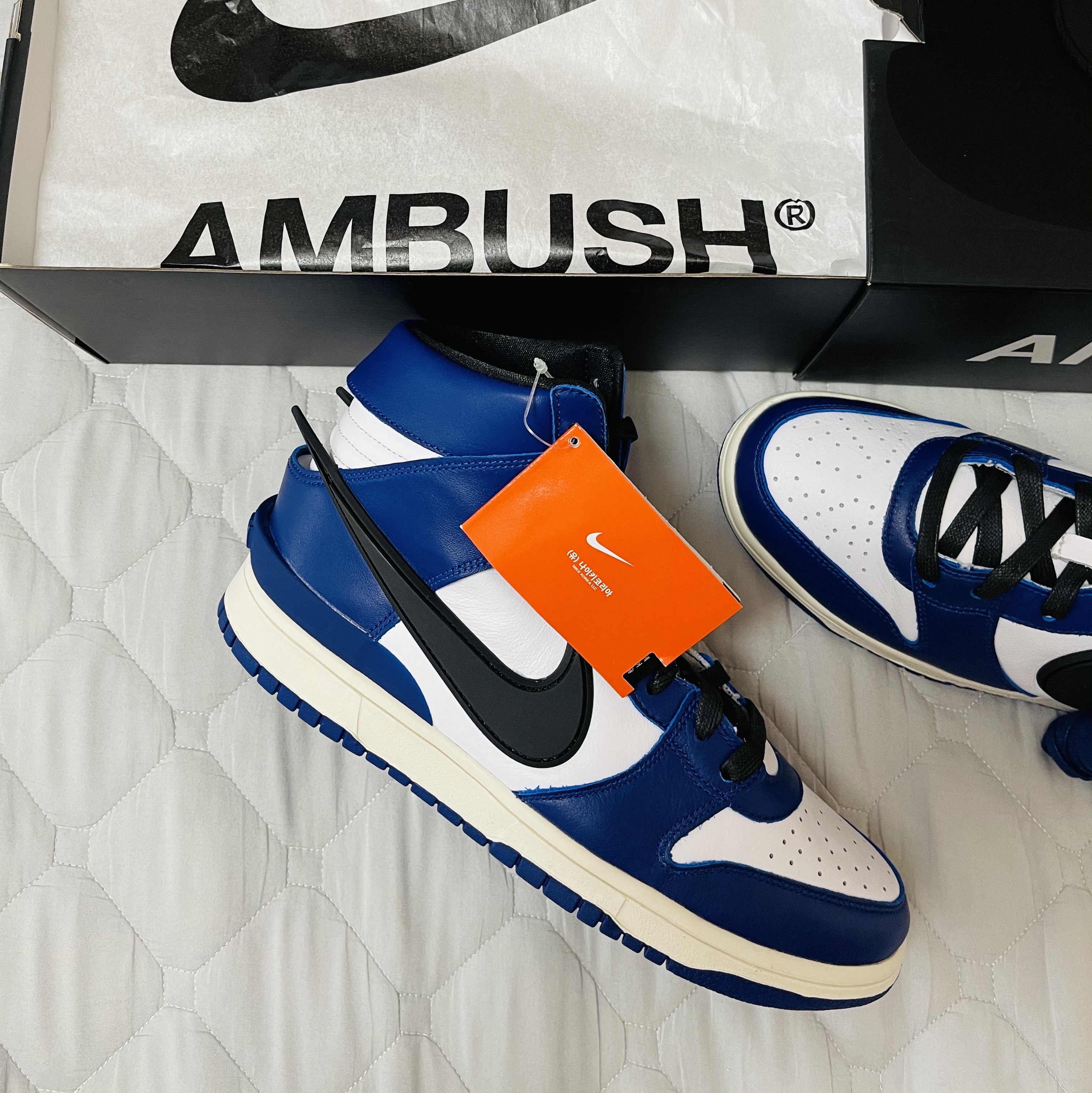 Nike x Ambush Dunk High Deep Royal Blue 착용 스타일 - 3
